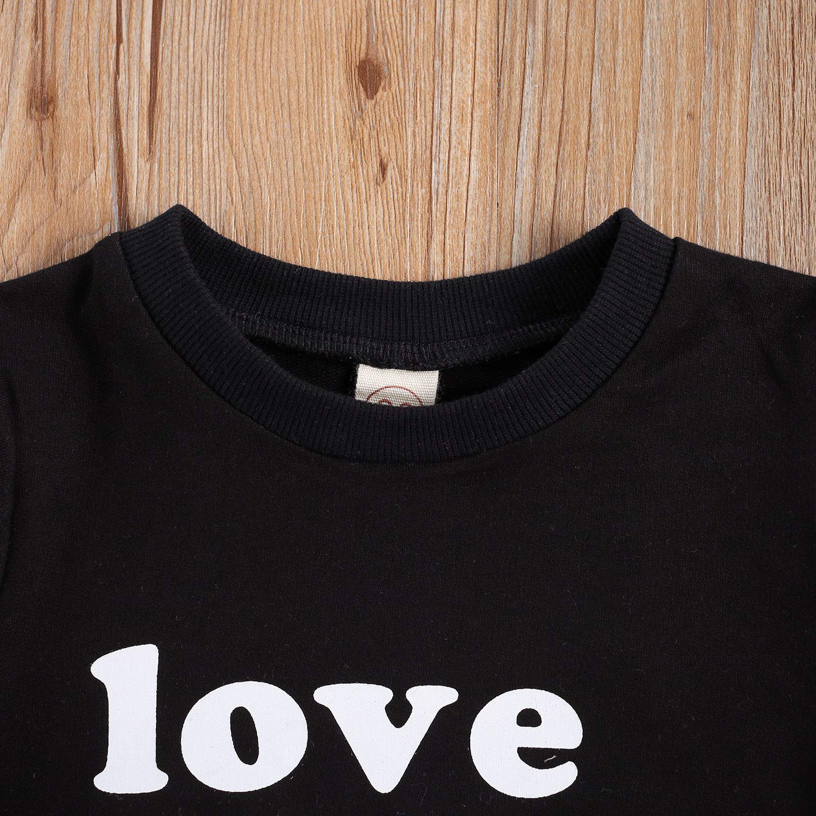 KMBANGI Valentine's Day Baby Sweatshirt - 'Love You More' Pullover Top for Toddler Boys & Girls | Unisex Casual Baby Clothes for Family Photos & Holiday Outfits