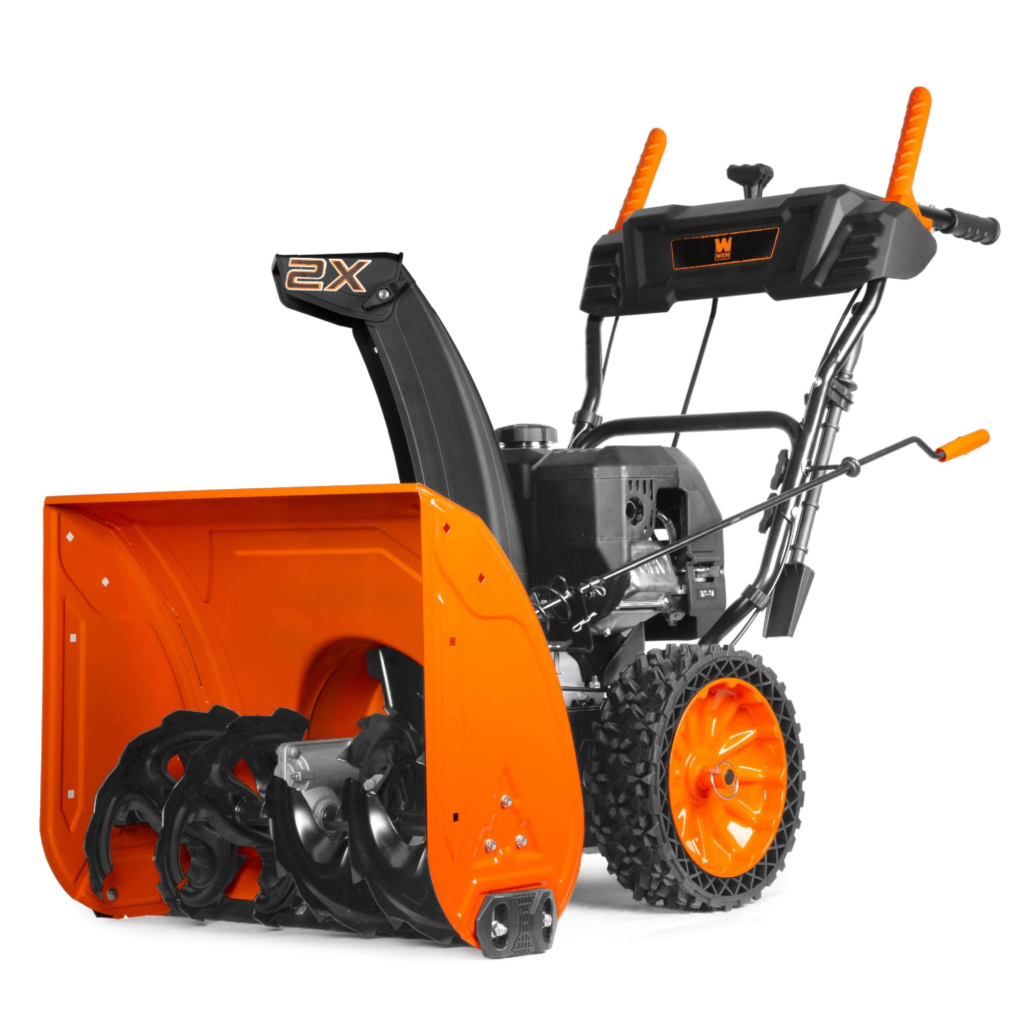 WEN SB209E 24-Inch 209cc Two-Stage Self-Propelled Gas Snow Blower with Electric Start - Perfect for Heavy Snow Removal in Driveways & Walkways