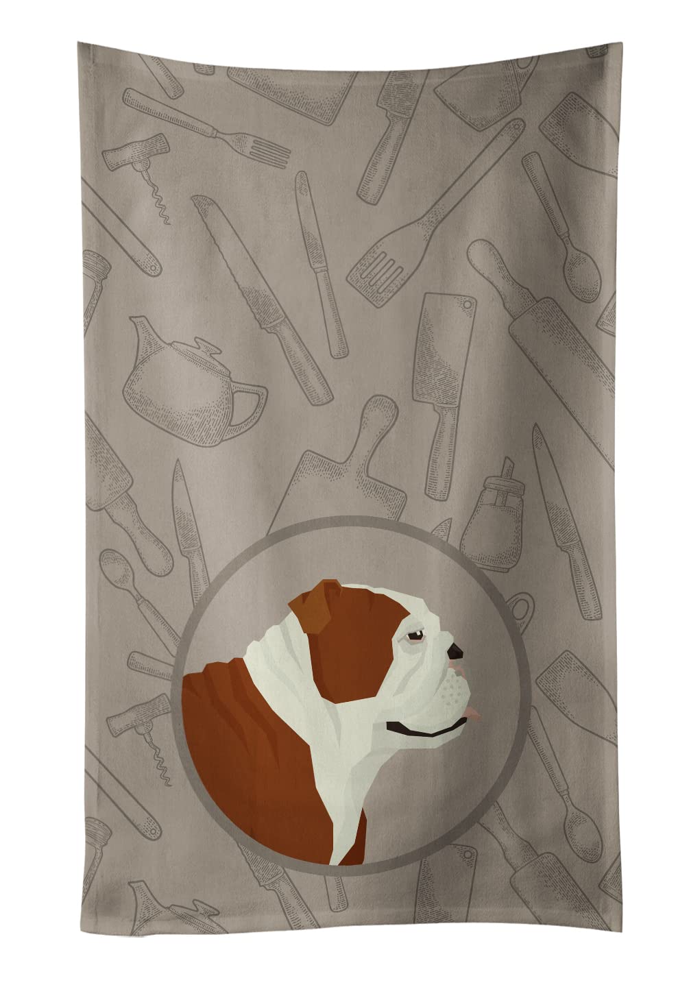 Caroline's Treasures CK2183KTWL English Bulldog Kitchen Towel Set - Absorbent Dish Cloths, Guest Hand Towels & Decorative Bathroom Towels for Face, Tea, Dishes | Perfect for Kitchen, Bathroom & Hostess Gifts