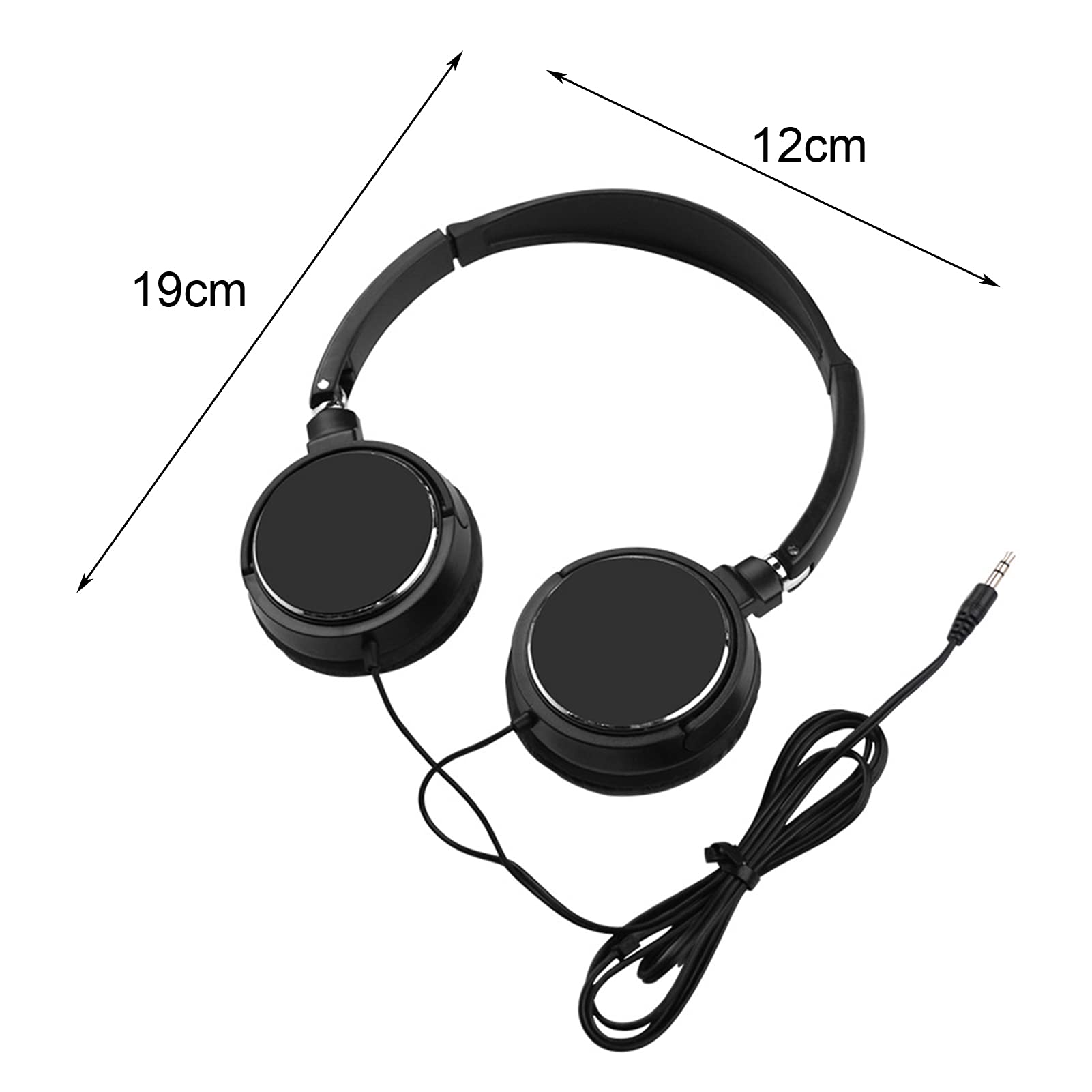 Universal Over-Ear HiFi Stereo Headphones with Noise Reduction - Wired Head-Mounted Headset for Mobile Phones (White) | Perfect for Gaming, Music, Movies & Office Work