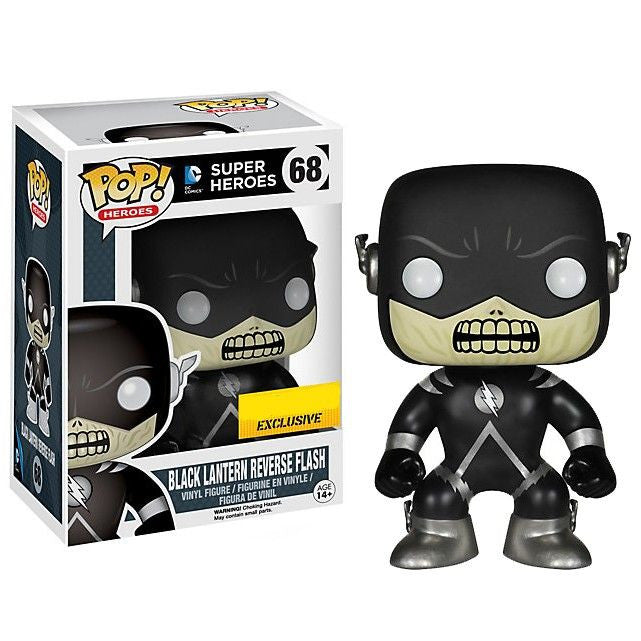 DC Universe Pop! Vinyl Figure - Black Lantern Reverse Flash Exclusive Collectible [68] - Perfect for DC Comics Fans, Display & Gift Giving