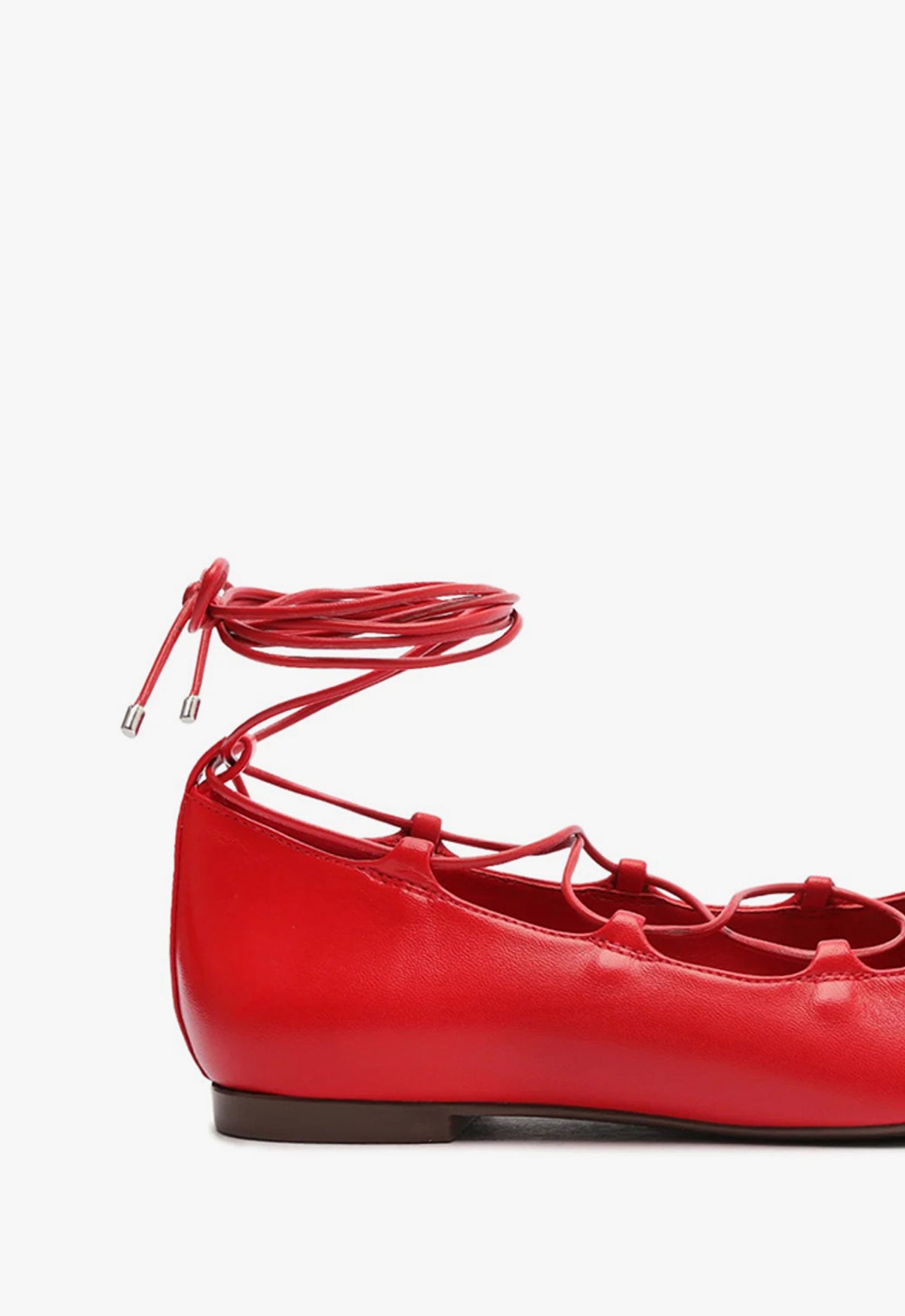 Arissa Women's Lace Up Leather Flats - Comfortable Casual Shoes for Work, Walking & Everyday Wear