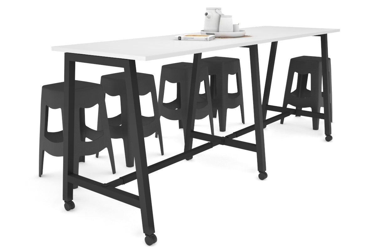 Quadro A Legs Large Counter Table 2400L x 700W - Heavy Duty Metal Frame for Restaurant, Bar, Kitchen & Commercial Use