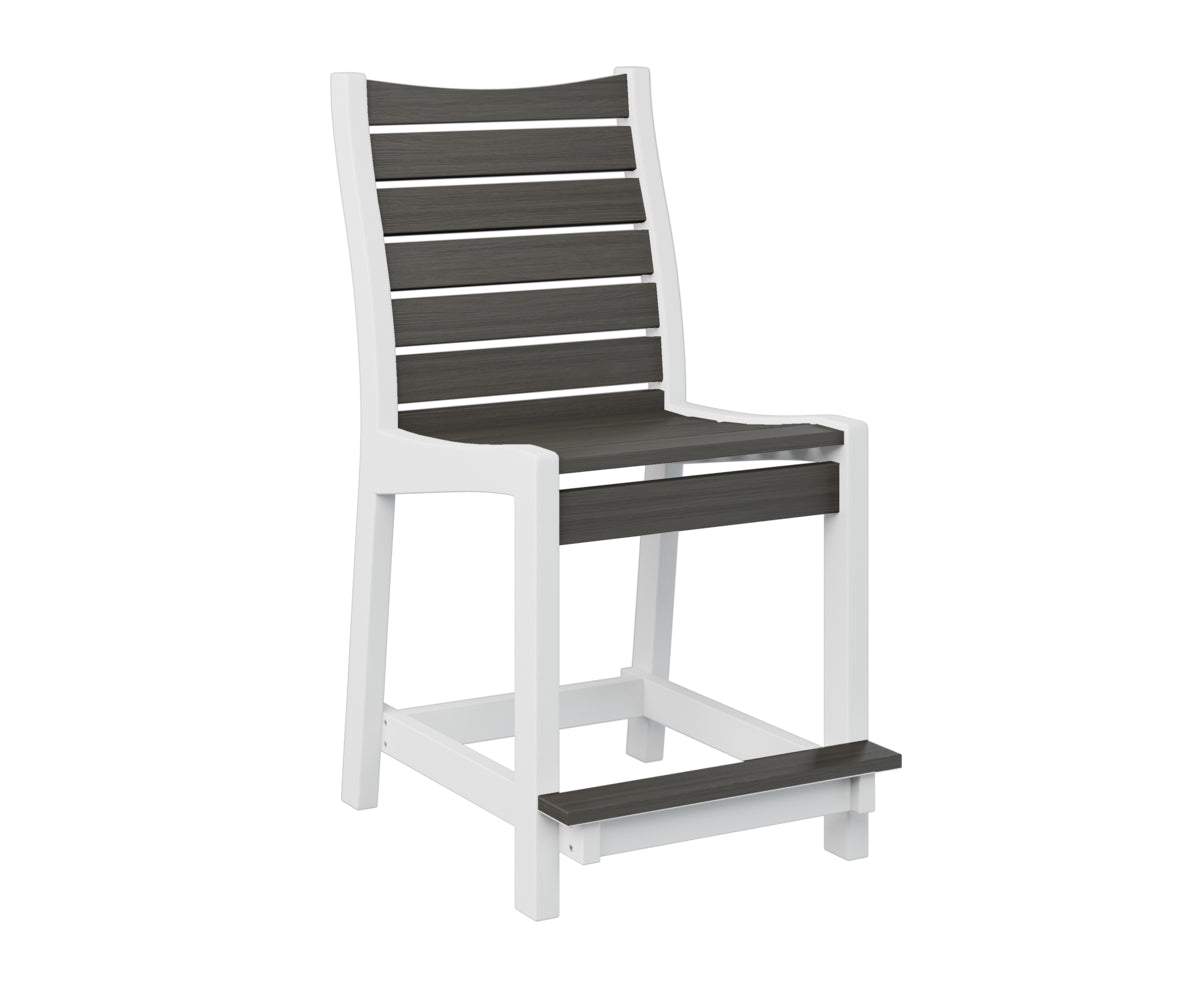 Berlin Gardens Bristol Counter Chair - Stylish Bar Stool for Kitchen Island, Breakfast Nook & Outdoor Dining - Adjustable Height & Comfortable Seating