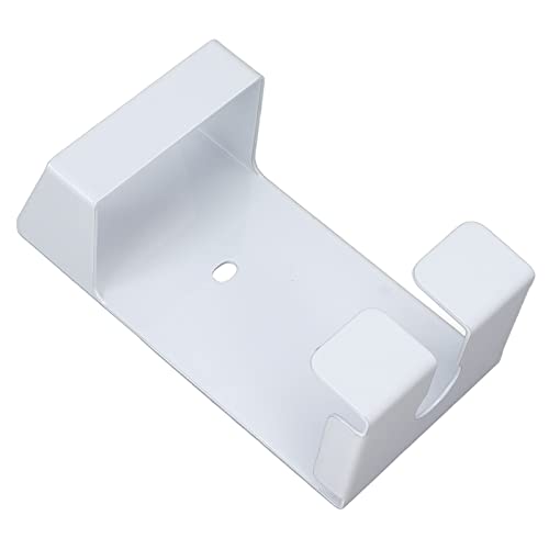 Rust Proof Wall Mounted Hair Curler Holder Rack with Adhesive Patches - Space Saving Bathroom Organizer for Hair Styling Tools