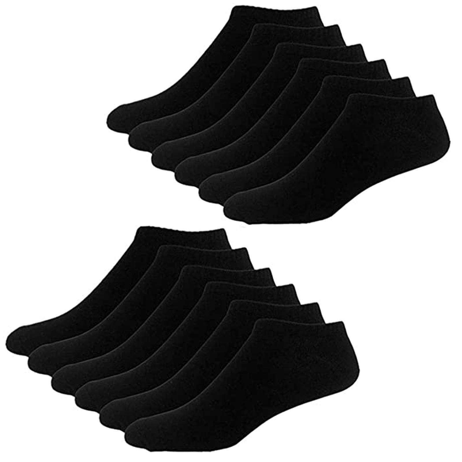 Breathable Sports Half Socks for Women & Men - 10 Pairs Pack of Cushioned Basketball Socks, Quick-Dry Athletic Socks for Running, Gym, Workout & Daily Wear
