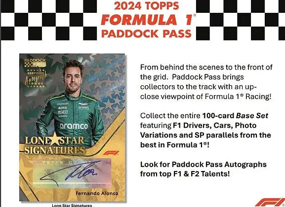 2024 Topps Paddock Pass F1 Formula 1 Racing Cards Blaster Box - Collectible Trading Cards for F1 Fans & Sports Memorabilia Enthusiasts