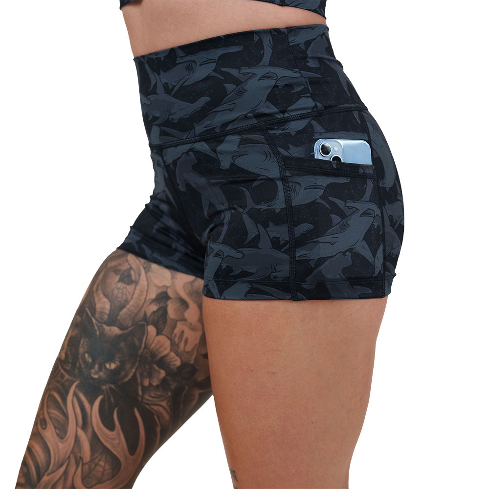 Shadow Sharks Men's Athletic Shorts - Quick-Dry, Lightweight & Comfortable for Running, Gym & Outdoor Activities