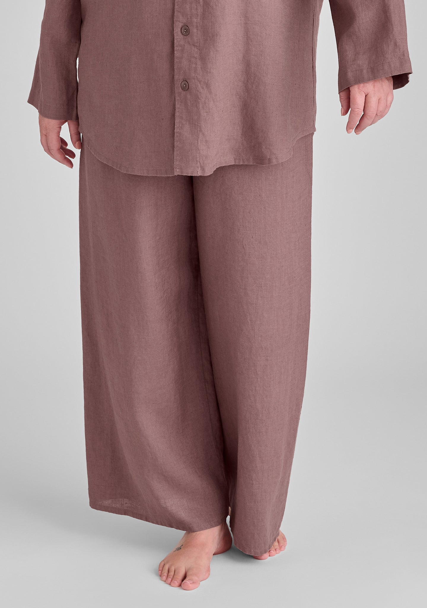 Boxd Down Full Length Linen Pants for Women - Comfortable Summer Wide Leg Trousers - Breathable Casual Lounge Pants for Travel, Yoga & Beach