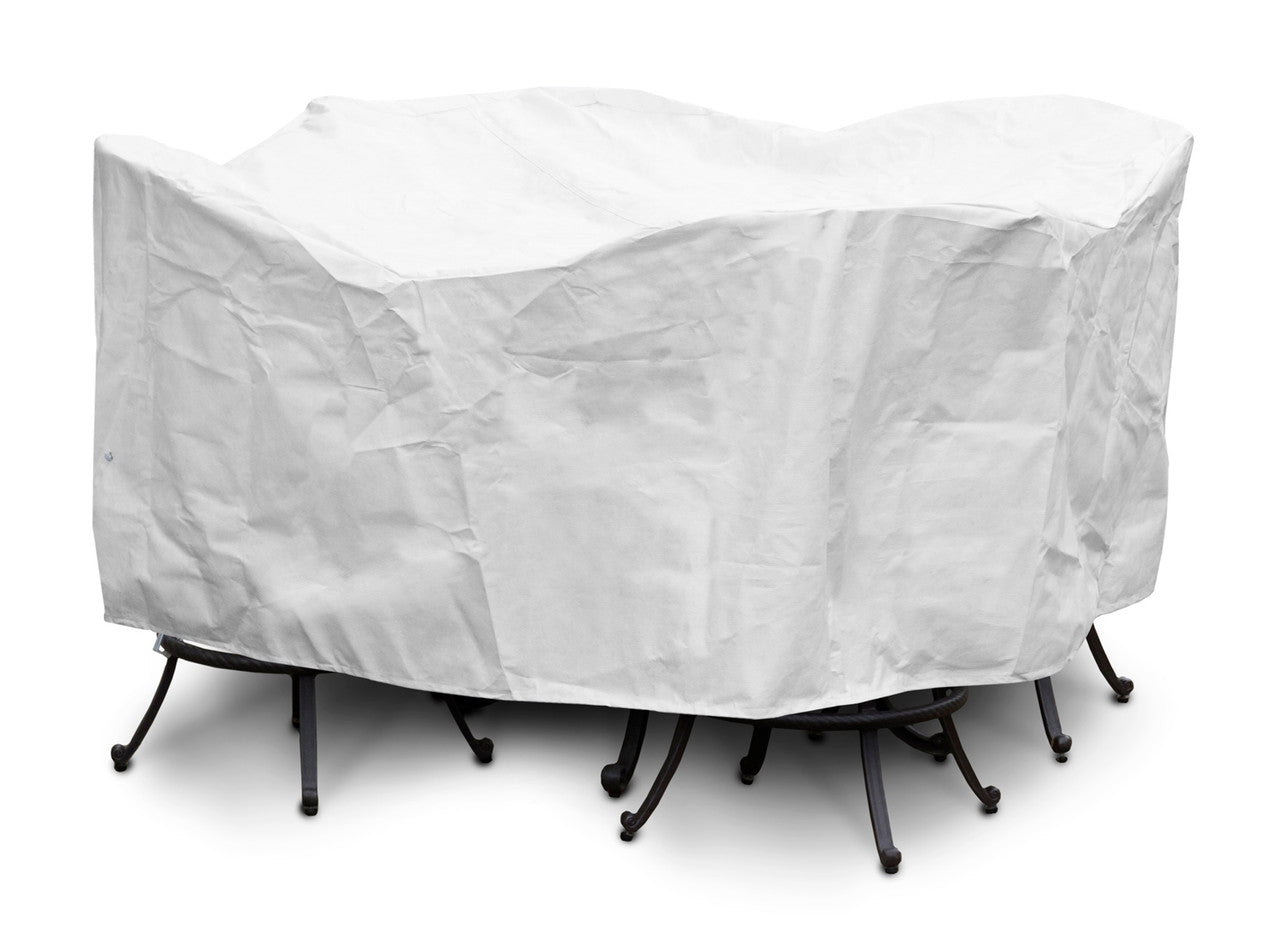 KoverRoos® MAX Bar Set Cover with Umbrella Hole - Waterproof Outdoor Patio Furniture Cover for Table and Chairs - Perfect for Backyard, Deck, and Garden Protection