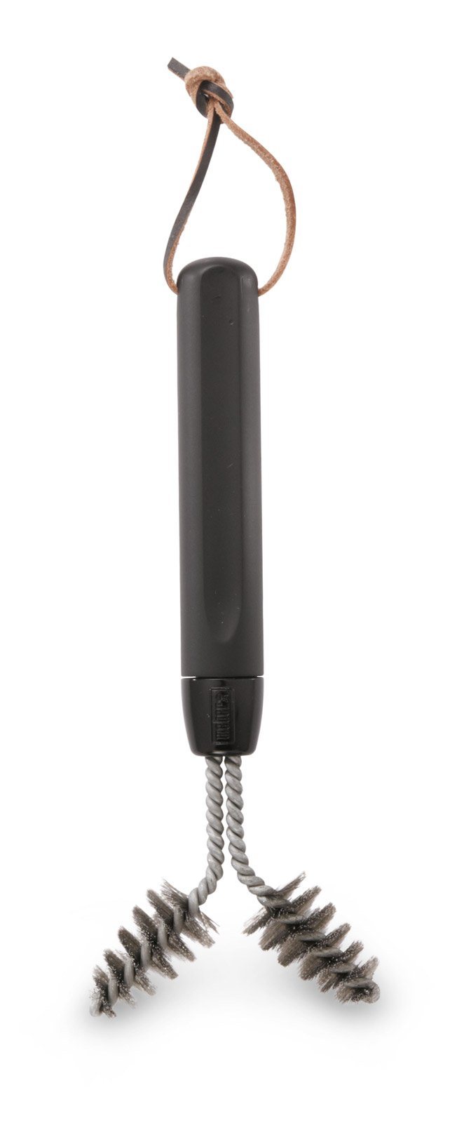 Weber Cast Iron Grill Brush - Heavy Duty BBQ Grill Cleaner for Gas, Charcoal & Pellet Grills - Stainless Steel Bristles for Tough Grease & Residue - Perfect for Outdoor Cooking & Backyard Grilling