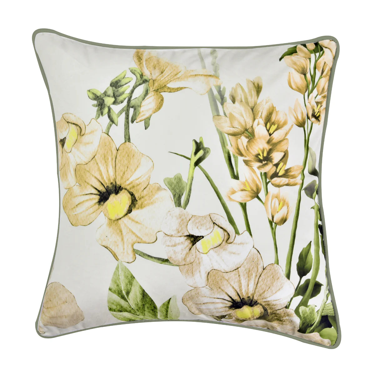 Luxury Makayla Velvet Filled Cushion 17x17 Inches - Soft Decorative Throw Pillow by Bianca for Sofa, Bed & Home Decor