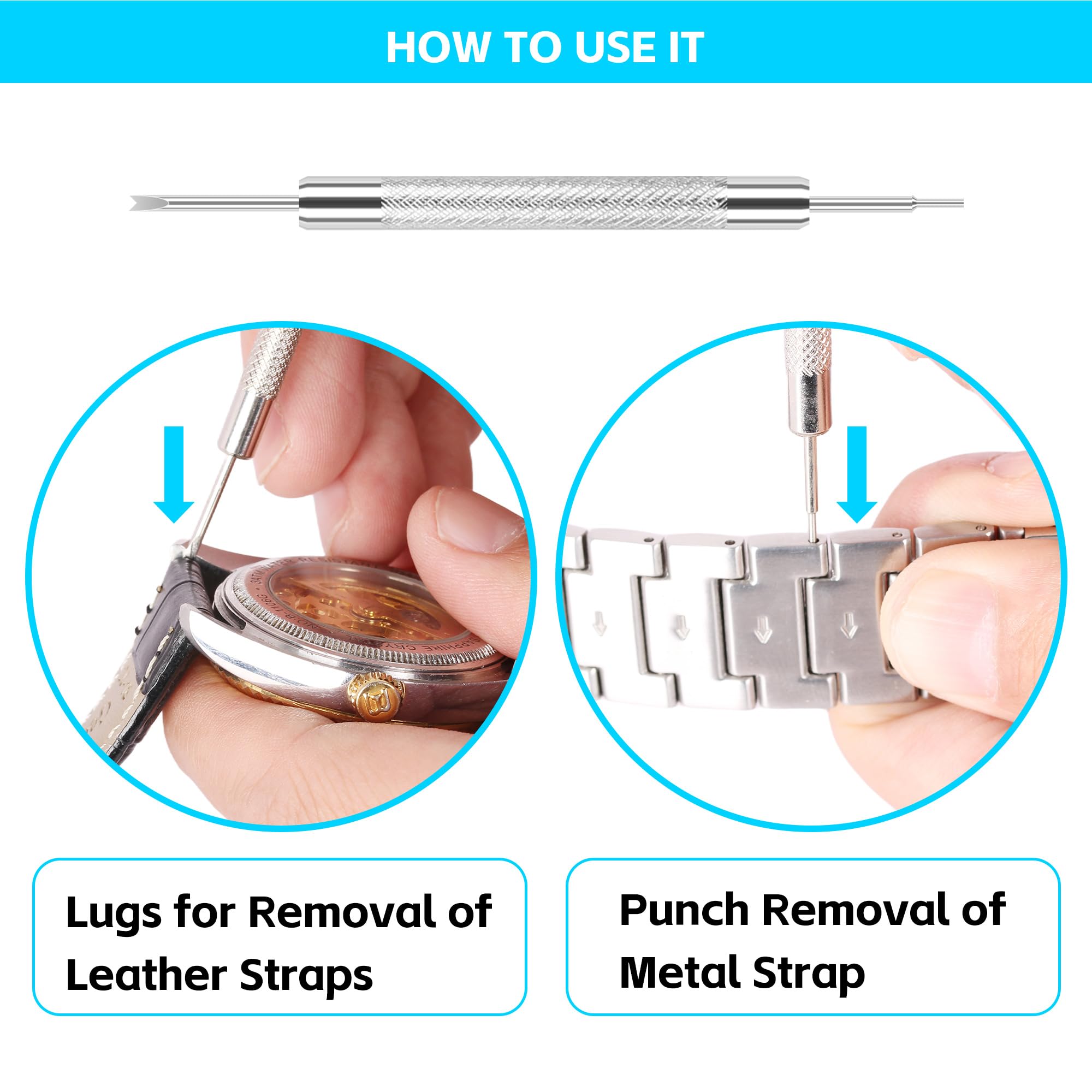Professional Watch Press Tool Set with 12 Molds - Watch Battery Replacement & Back Case Closer Kit for Watch Repair - Includes Instructions - Perfect for Watchmakers, Jewelers & DIY Enthusiasts
