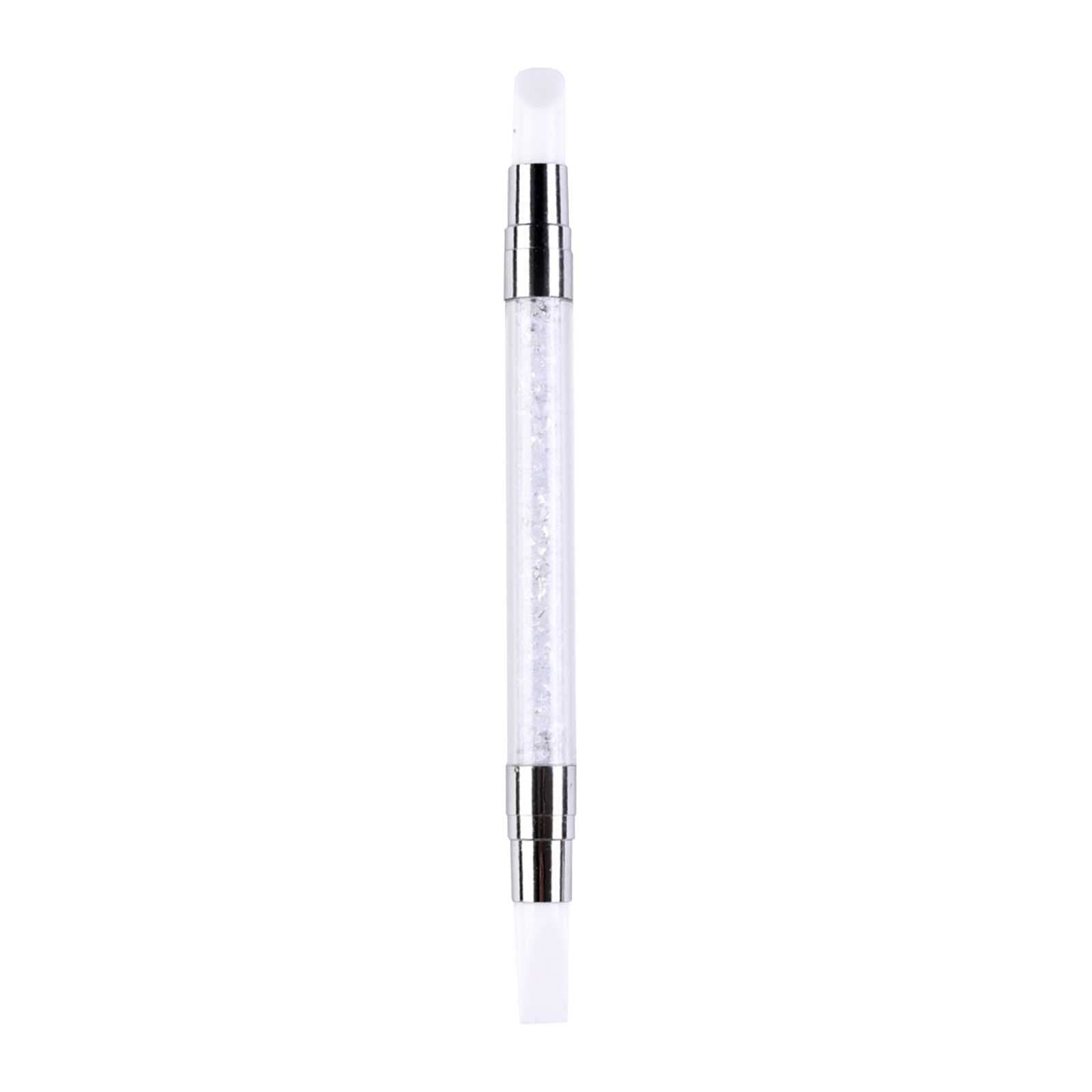 Premium Silicone Nail Art Brush Set - Acrylic Pen Brushes, Rhinestone Polish Carving Tools, Rubber Tip Dotting Brushes for 3D Nail Design, Shaping & Drawing | Perfect for Professional Nail Artists & DIY Manicures at Home