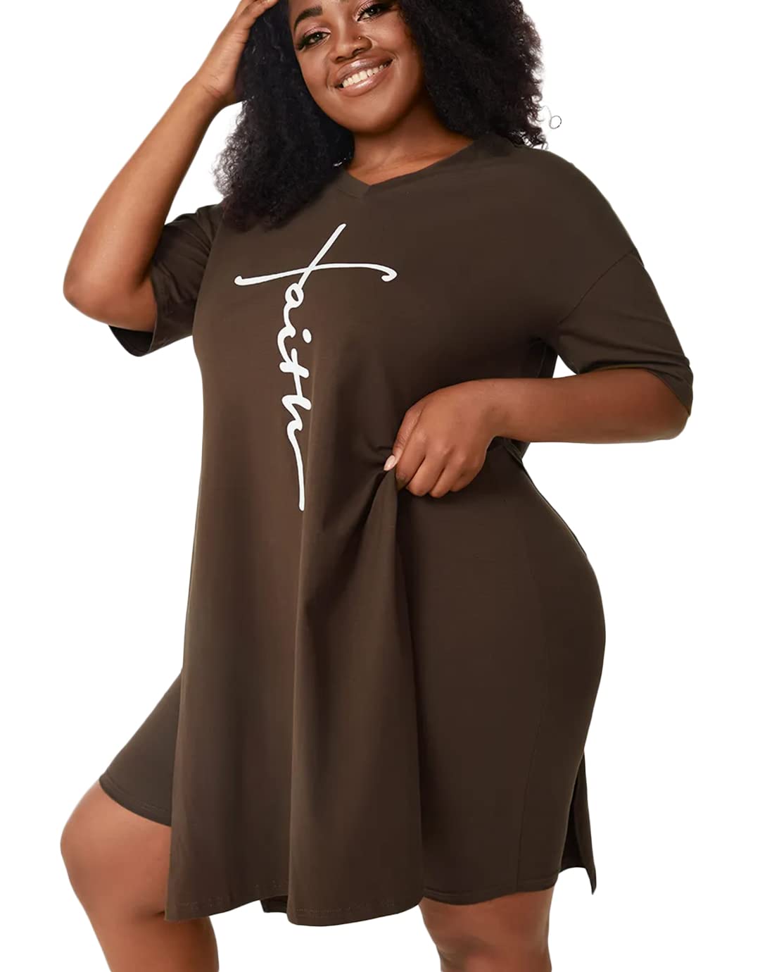 Flamingals Women's 2-Piece Outfit - V-Neck Top & Side Split Shorts Set | Summer Casual Wear for Beach, Vacation & Outdoor Activities