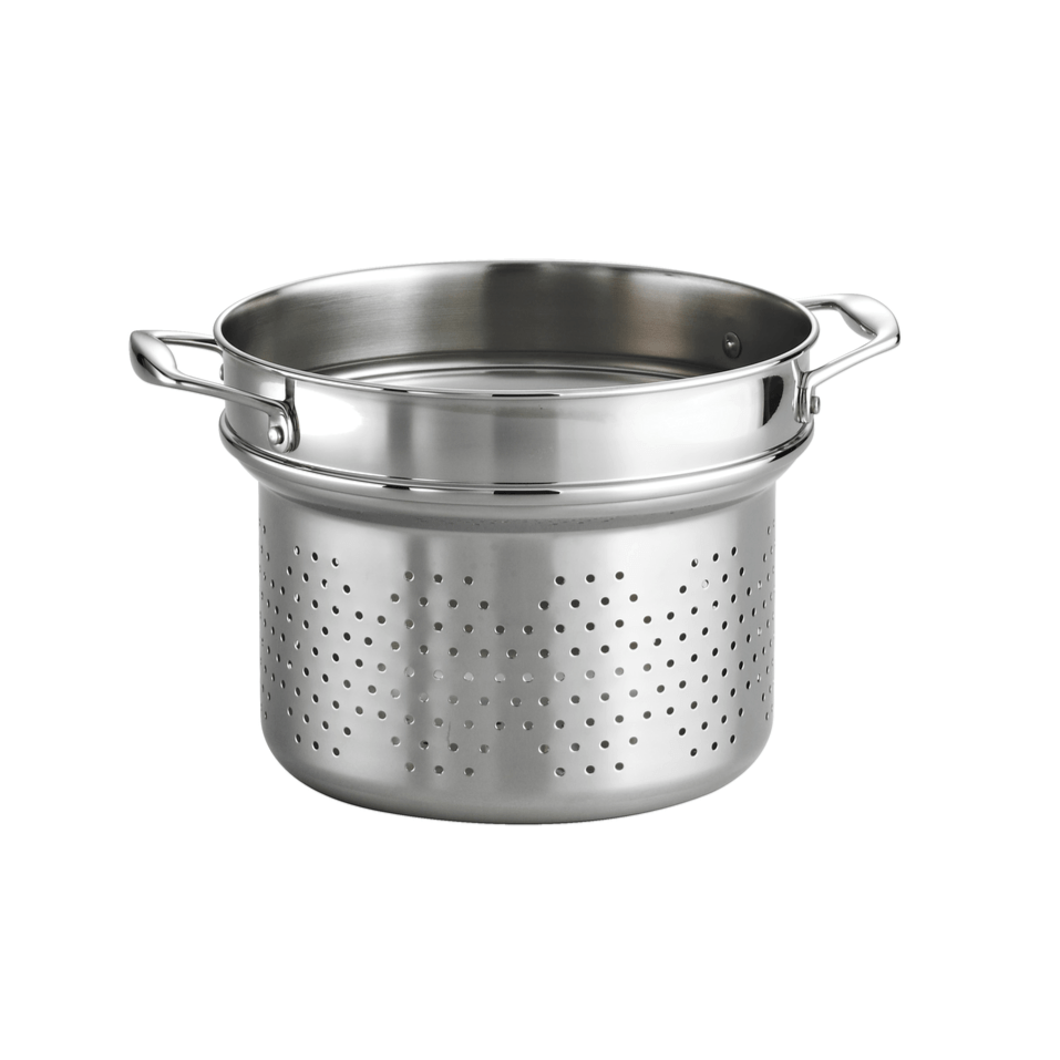 Tramontina Gourmet Pasta Insert - Premium Stainless Steel Pasta Pot Insert with Holes for Easy Draining - Perfect for Cooking Spaghetti, Noodles & Pasta in Any Pot - Ideal for Home Chefs & Italian Cuisine Lovers