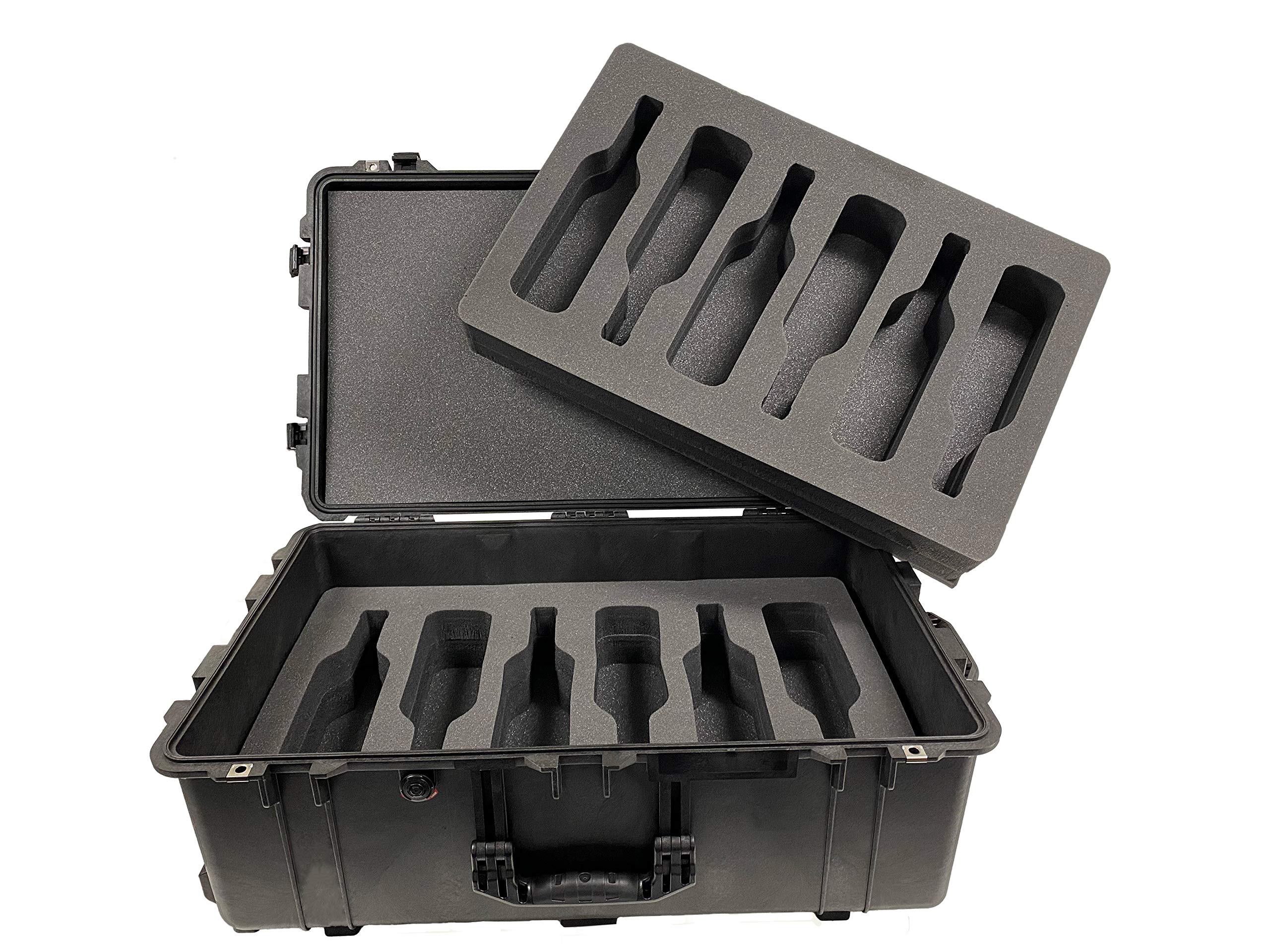 Pelican Air 1615 Case Foam Insert Set for 12 Bottles - Protective Foam Replacement for Wine & Liquor Storage - Perfect for Travel, Shipping & Secure Transport