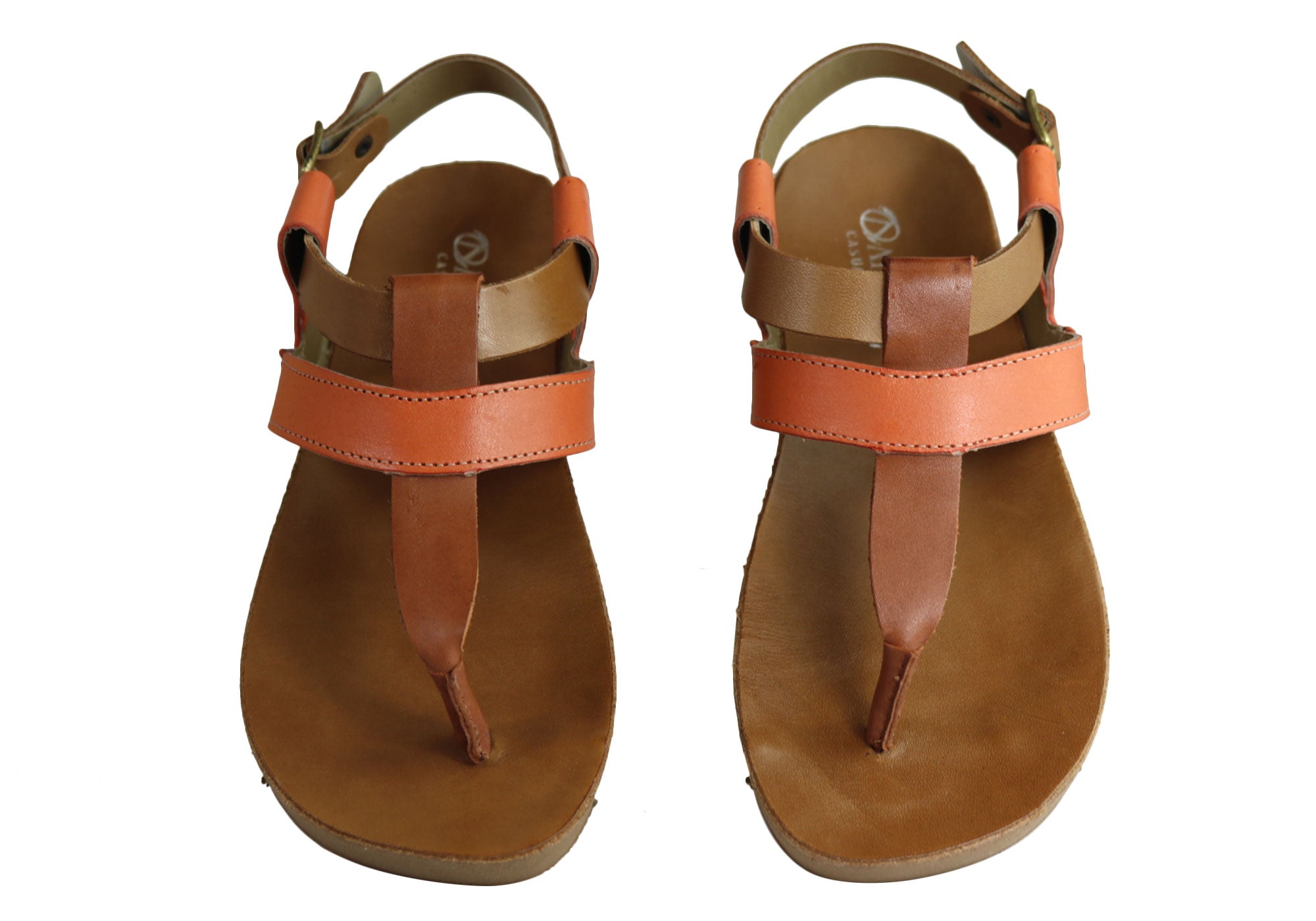Andacco Yory Women's Comfortable Flat Leather Sandals - Brazilian Made Casual Shoes for Walking, Travel & Summer Outfits