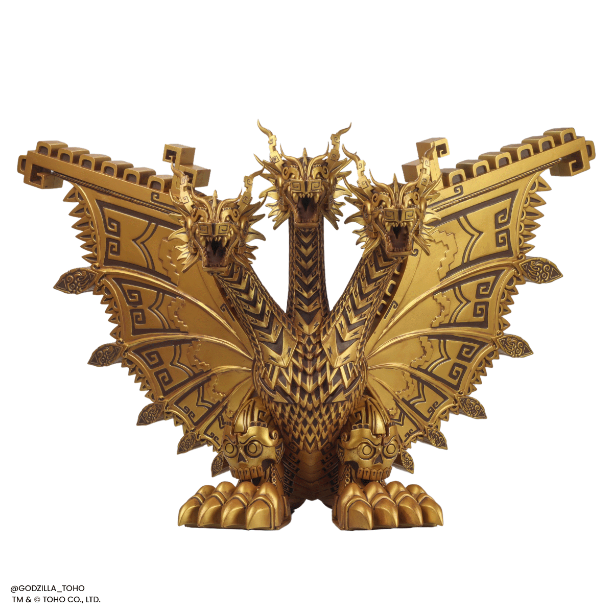 King Ghidorah Vinyl Designer Figure by Urban Aztec - Relic Variant Collectible Toy | Perfect for Anime Fans, Home Decor & Gift Giving