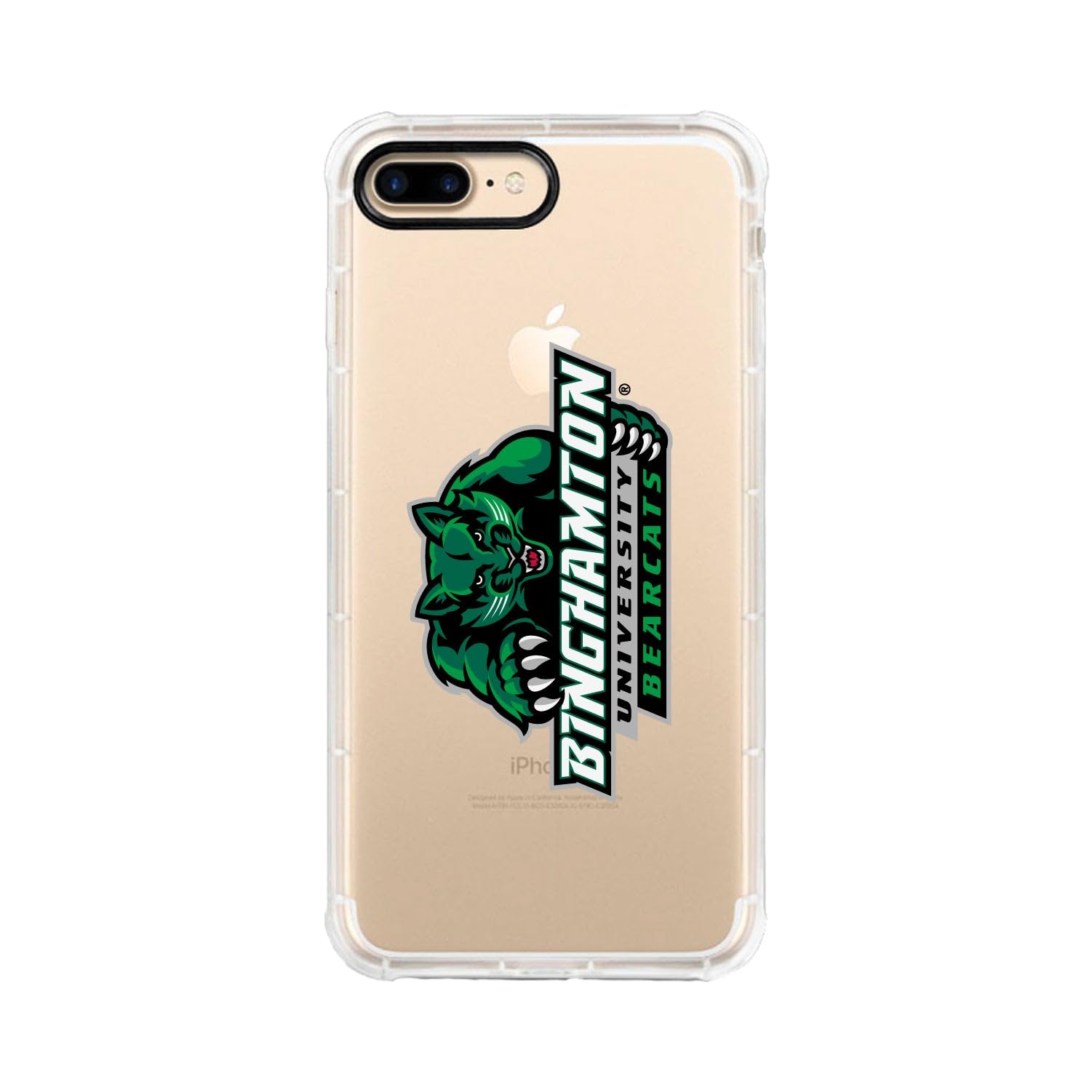 OTM Essentials Rugged Phone Case for iPhone 13 Pro Max - Shockproof Protective Cover with Tough Edge Design - Binghamton University Themed Classic White Case | Perfect for College Students, Outdoor Activities & Daily Protection