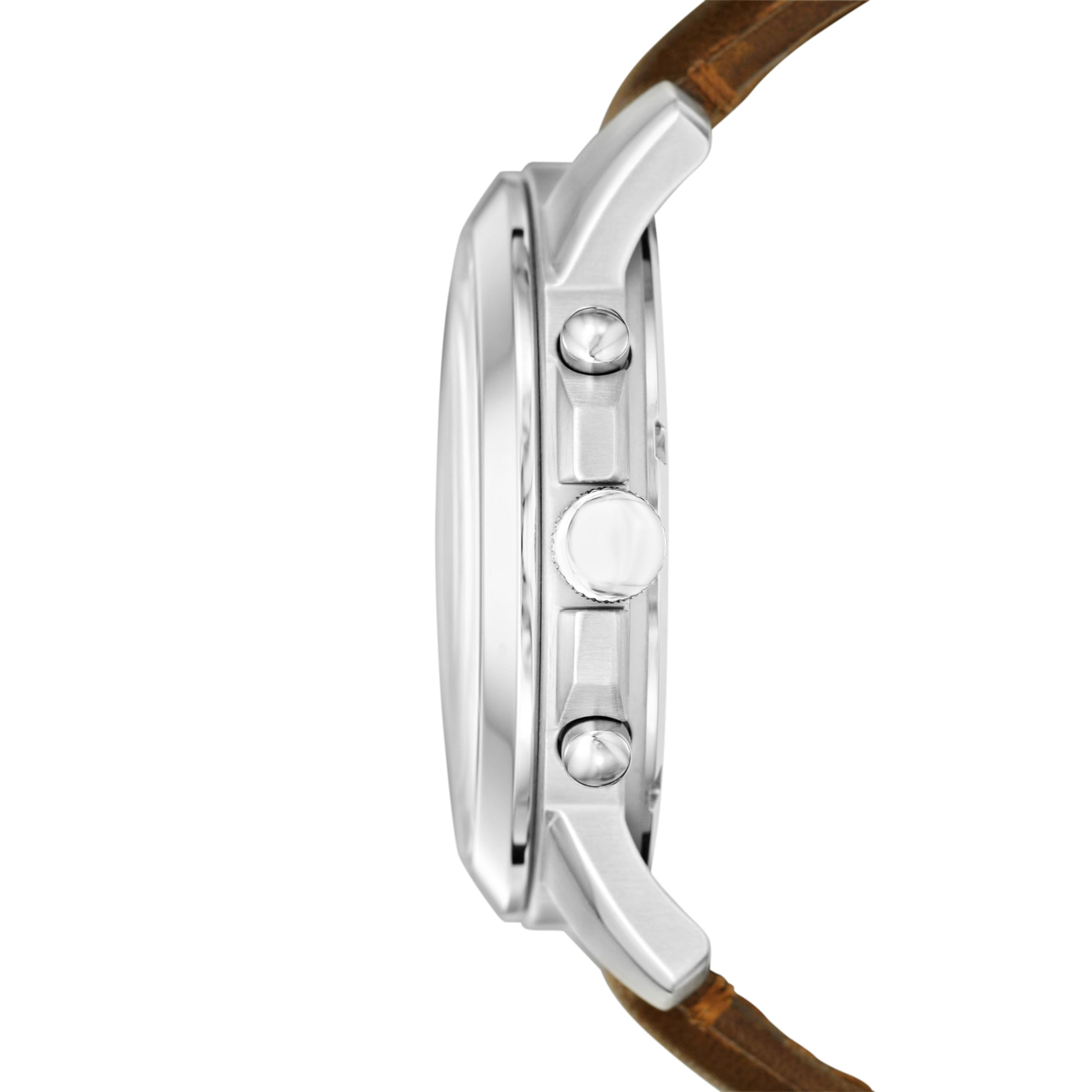 Fossil Men's Grant Quartz Chronograph Watch - Stainless Steel & Leather Strap, Water Resistant, Date Display | Perfect for Business, Casual & Formal Occasions
