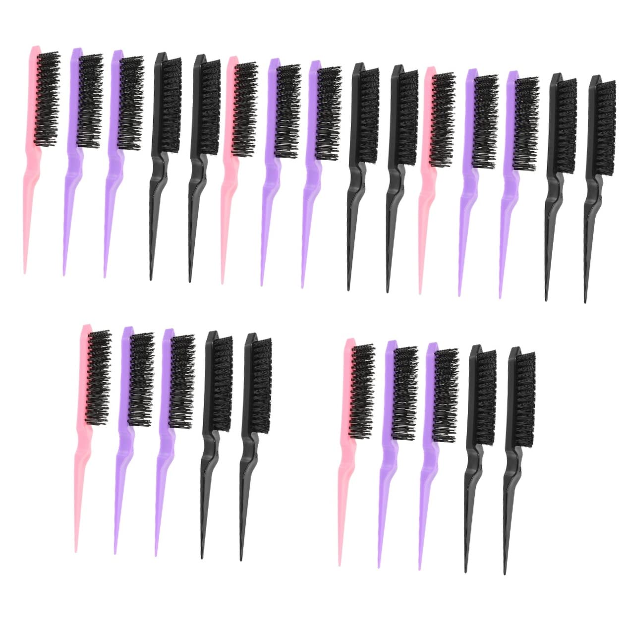Minkissy 30 Pcs Portable Folding Hair Brush Set - Travel Hair Comb with Massage, Curl & Flat Styling for Men & Women | Perfect for Travel, Gym, Salon & Home Use