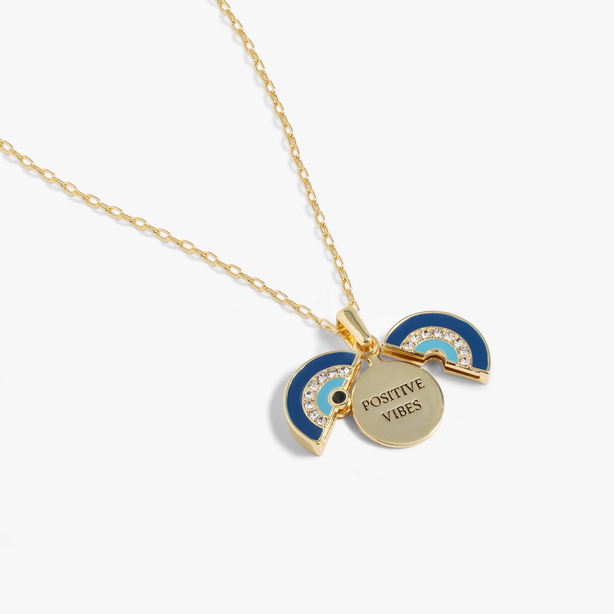 Evil Eye Protection Necklace with Mantra - Spiritual Jewelry for Good Luck & Positive Energy | Perfect for Meditation, Yoga & Everyday Wear