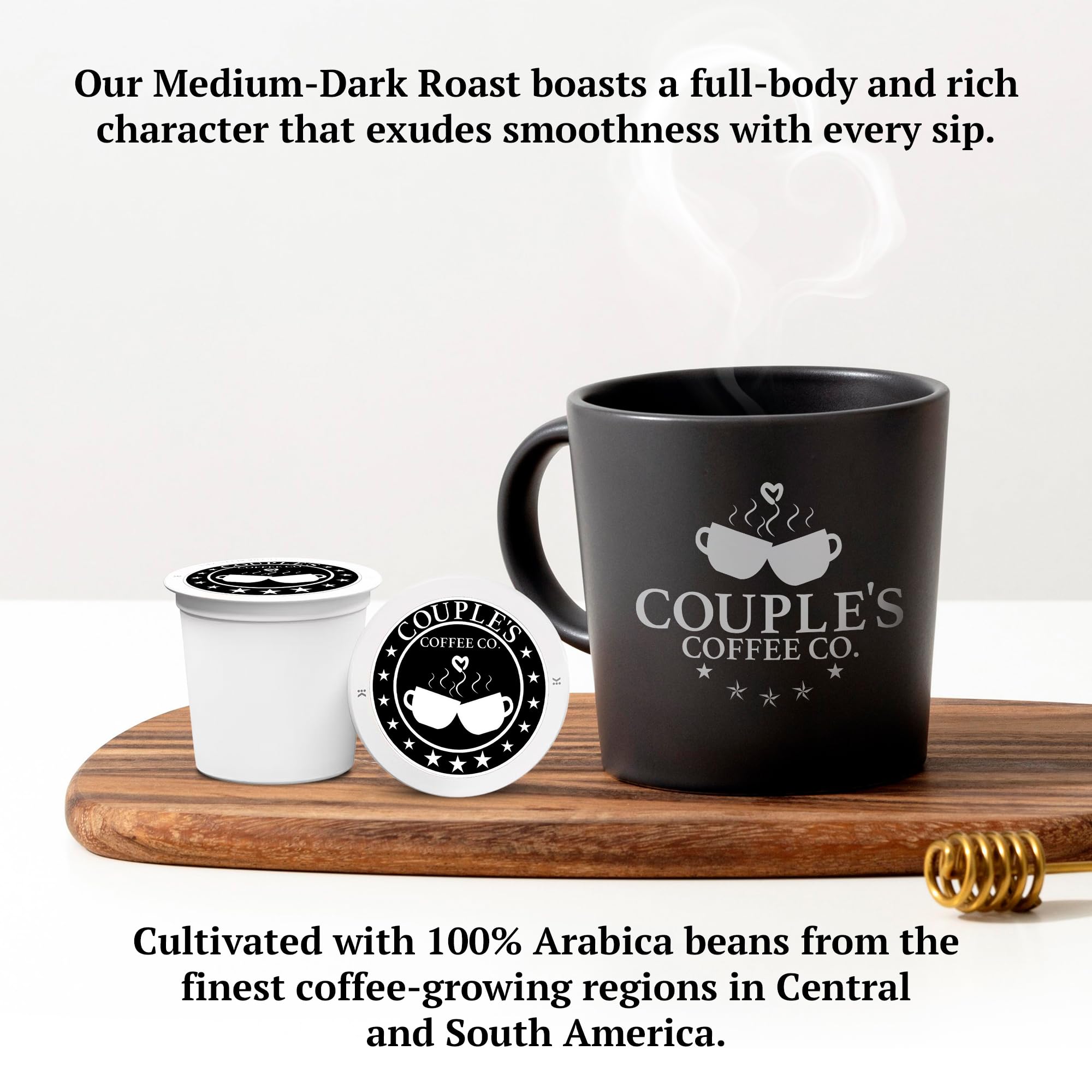 Premium Arabica Coffee Pods - Medium Dark Roast K-Cups (24 Count) for Keurig Brewers | Perfect for Home & Office