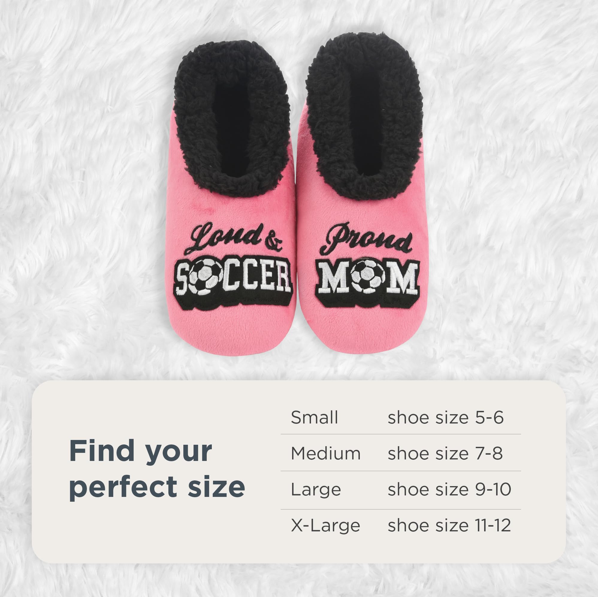 Cozy Non-Slip Fuzzy Slipper Socks for Women - Funny Pairable House Slippers by Snoozies | Perfect for Indoor Relaxation, Lounging & Gift Giving