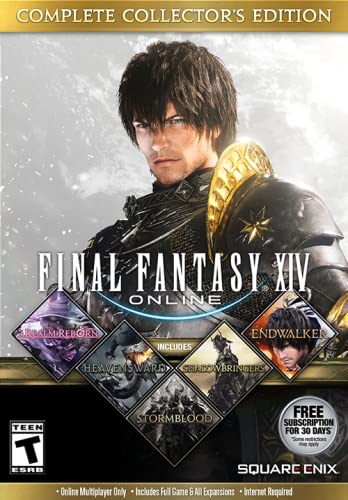 Final Fantasy XIV Online Complete Collector's Edition - PC Digital Download Code | MMORPG Game with Expansions | Perfect for FFXIV Fans & RPG Gamers
