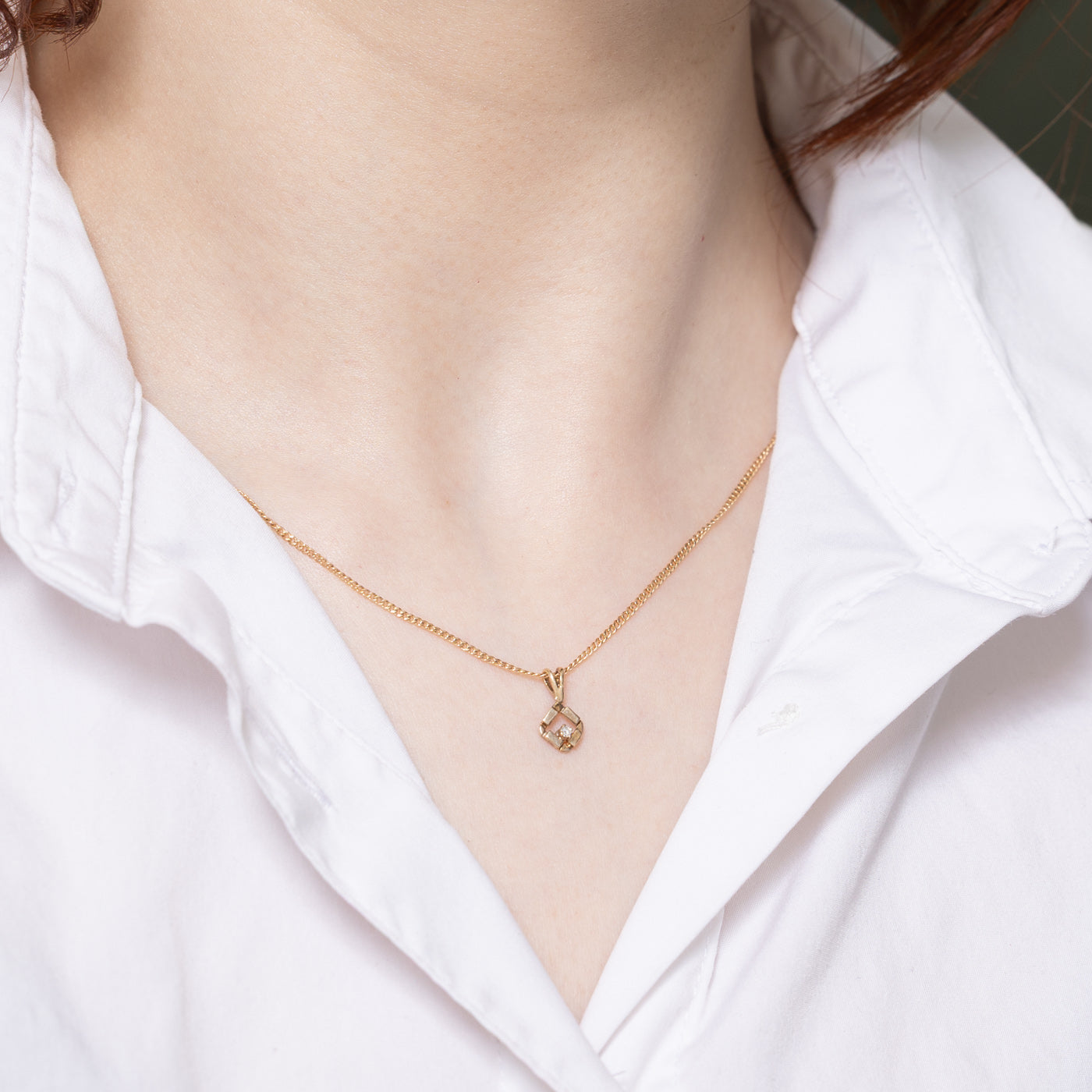 0.02ct Diamond Pendant Necklace for Women - Dainty & Elegant Jewelry Gift for Birthday, Anniversary & Valentine's Day
