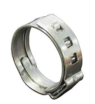 25-Pack Oetiker Style 1-Inch Stainless Steel PEX Cinch Clamps - Heavy Duty Hose Clamps for Plumbing, HVAC, and Automotive Applications