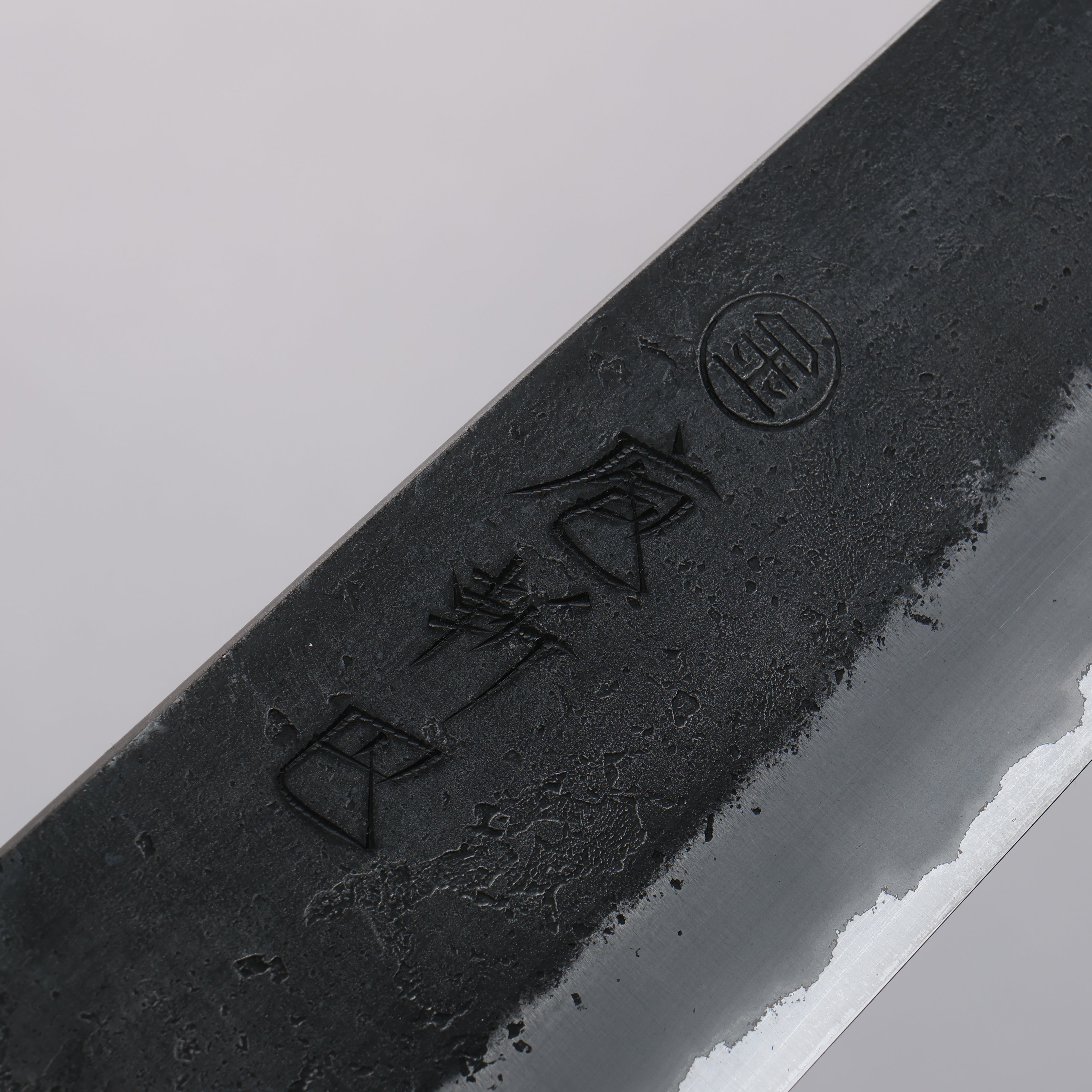 Premium Hozantomoe White Steel No.2 Gyuto Chef Knife 210mm - Black Finish with Olive Wood & Resin Handle - Perfect for Professional Chefs & Home Cooking