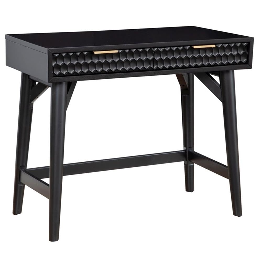 Black Pearl Mini Desk - Compact Home Office & Study Table