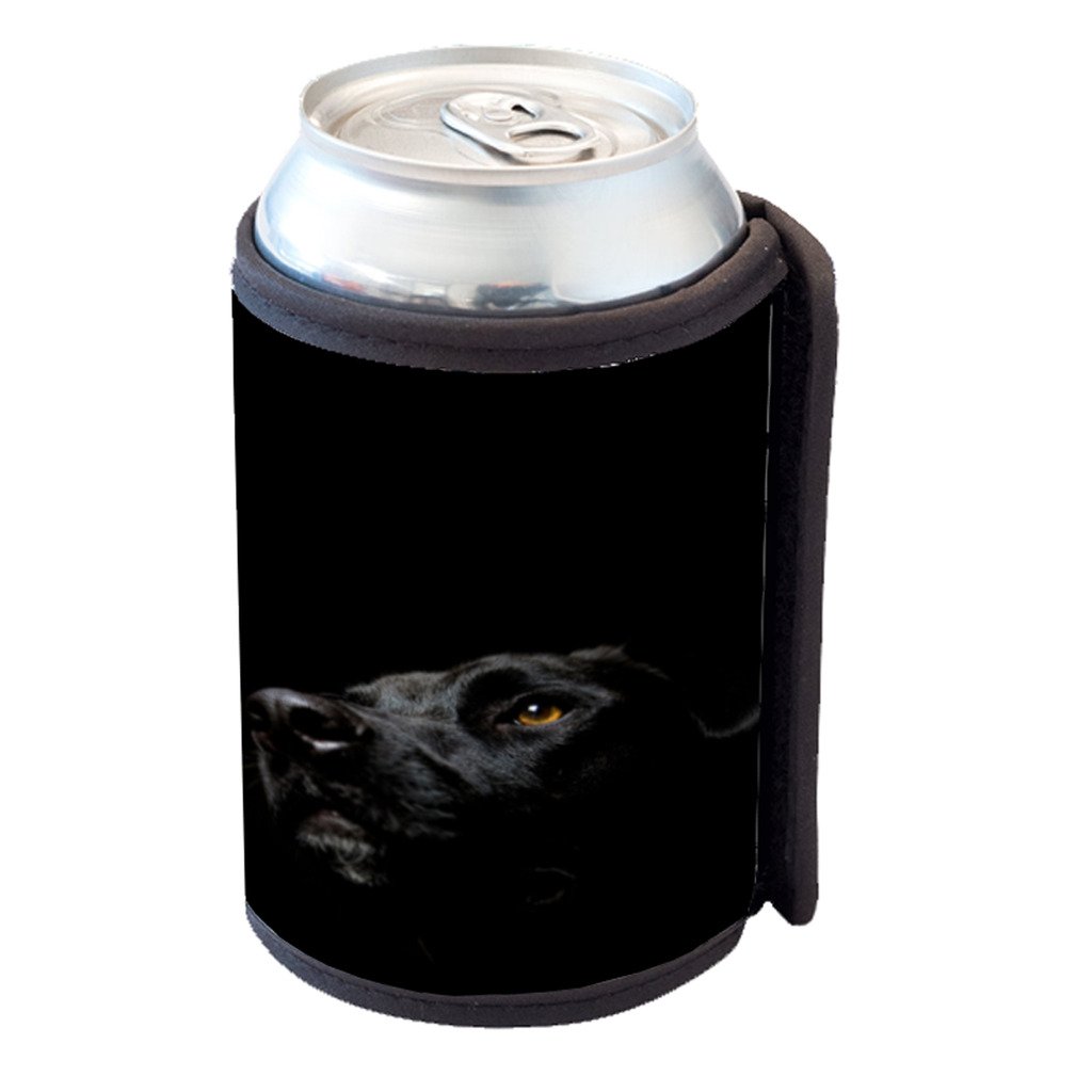 Sunshine Cases Black Lab Dog Can Cooler Bottle Hugger - Insulated Beverage Sleeve for Beer, Soda & Drink Cans - Perfect for Beach, Picnics & Outdoor Adventures