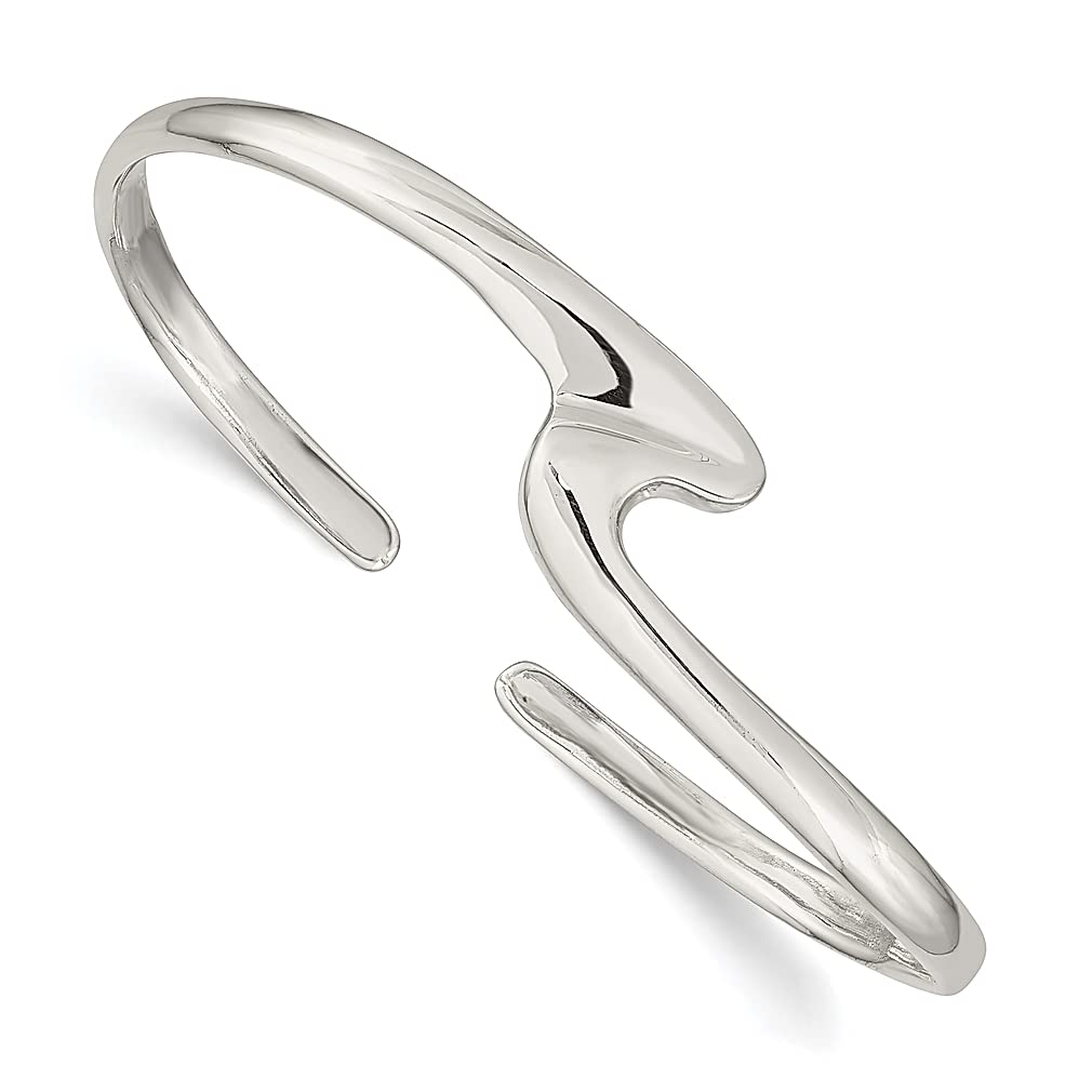 925 Sterling Silver Cuff Bangle Bracelet for Women - Adjustable Expandable Stackable Minimalist Jewelry - Perfect Gift for Her, Birthday, Anniversary & Everyday Wear