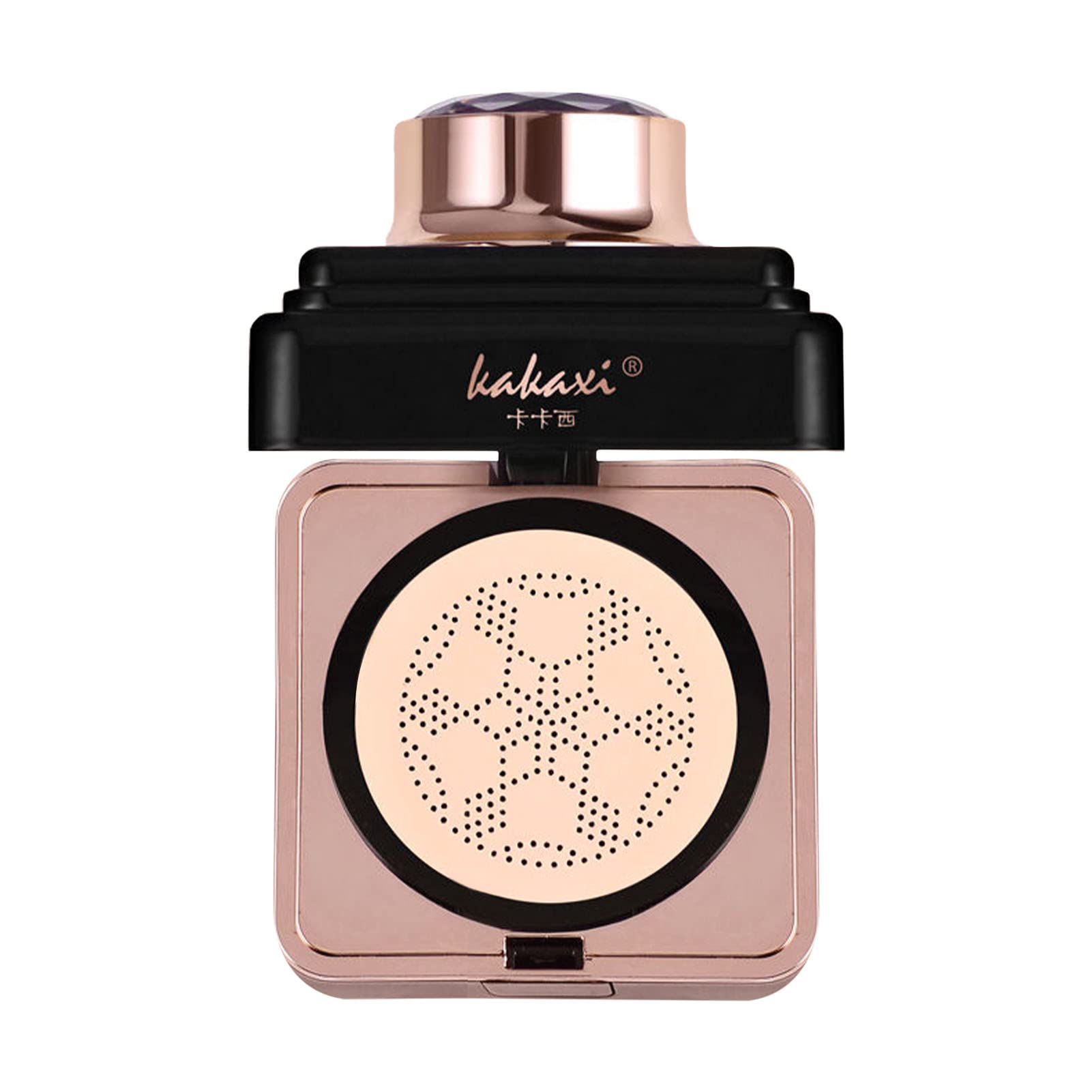 Moisture Cushion BB Cream Liquid Foundation - Bright Makeup Base with Strong Coverage & Long Lasting Wear | Includes Mushroom Makeup Sponge | Perfect for Daily Use, Special Occasions & On-The-Go Touch Ups