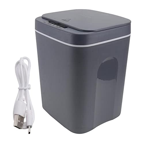 YGKJL Smart Automatic Induction Trash Can with Lid - USB Charging, Household Wastebasket & Compost Bin for Kitchen, Office, Bathroom | Motion Sensor Garbage Bin for Hands-Free Disposal