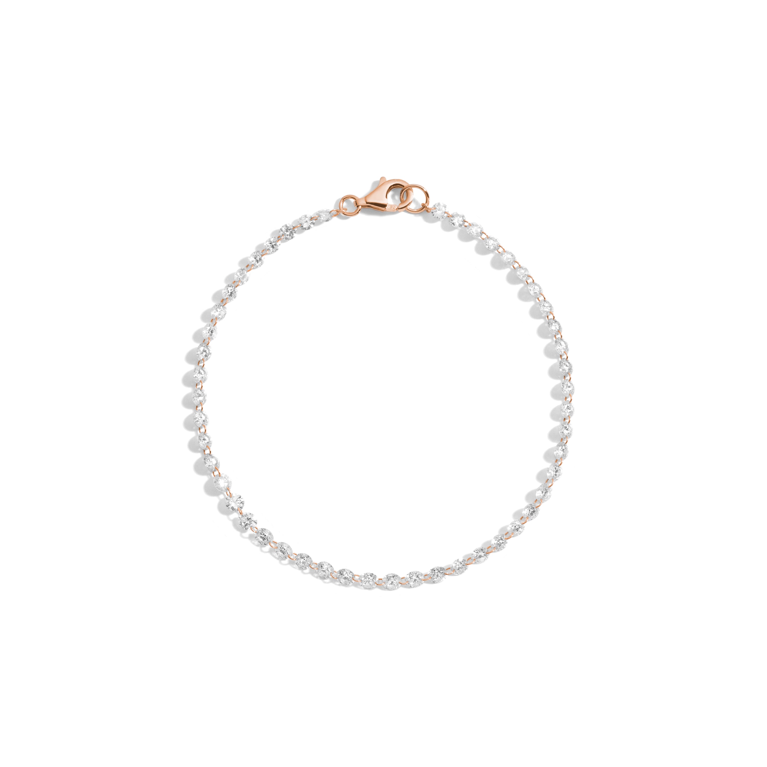 14K Gold Pierced Diamond Tennis Bracelet for Women - Elegant Stackable Bracelet for Everyday Wear & Special Occasions