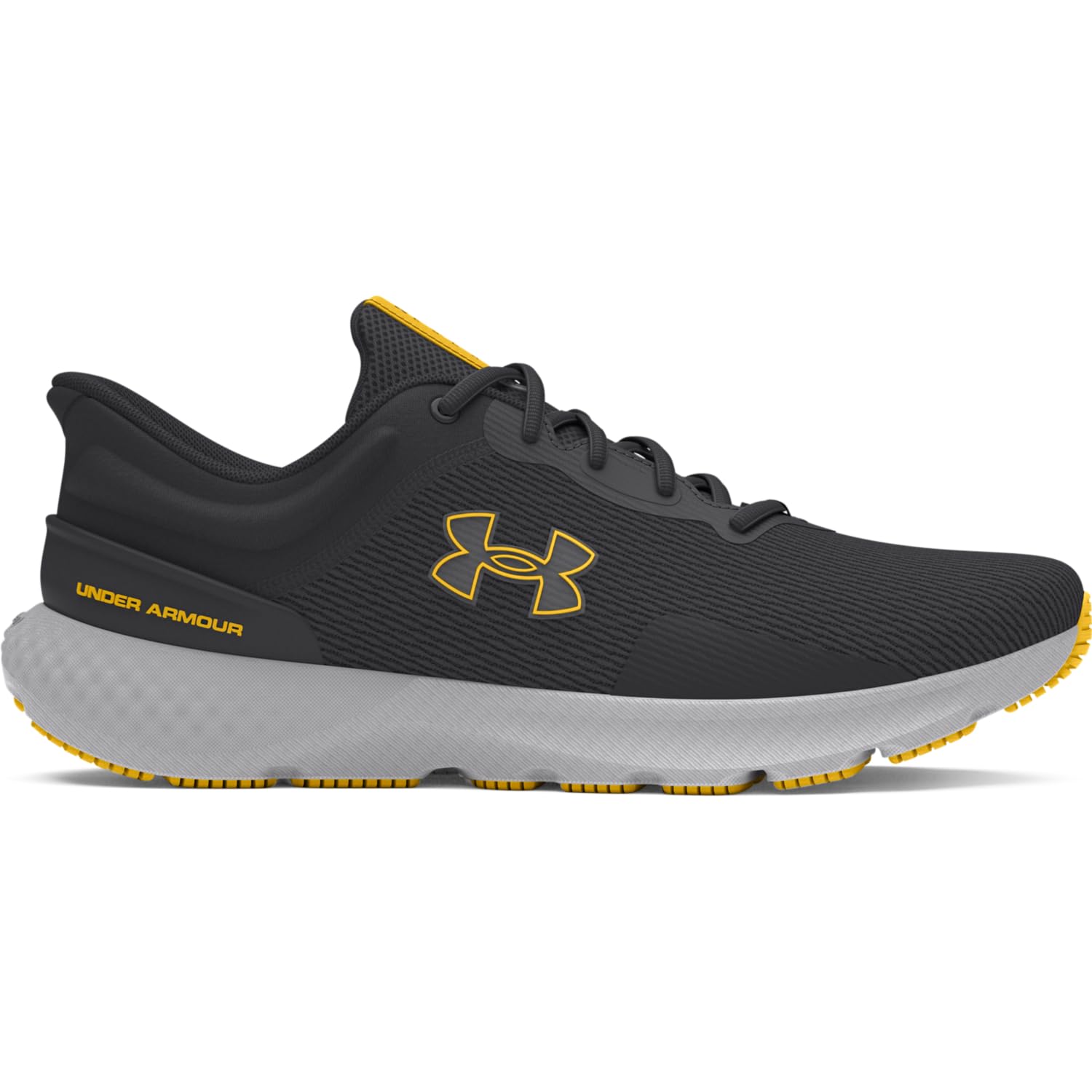 Under Armour Men's Charged Escape 4 NM Running Shoes - Anthracite/Anthracite/Taxi - Size 44 EU | Lightweight & Cushioned for Training, Gym Workouts & Daily Wear