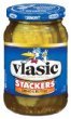 Vlasic Stackers Bread & Butter Pickles - 16oz (Pack of 12) | Crispy Sweet & Tangy Sliced Pickles for Burgers, Sandwiches & Snacking | Perfect for BBQs, Picnics & Party Platters