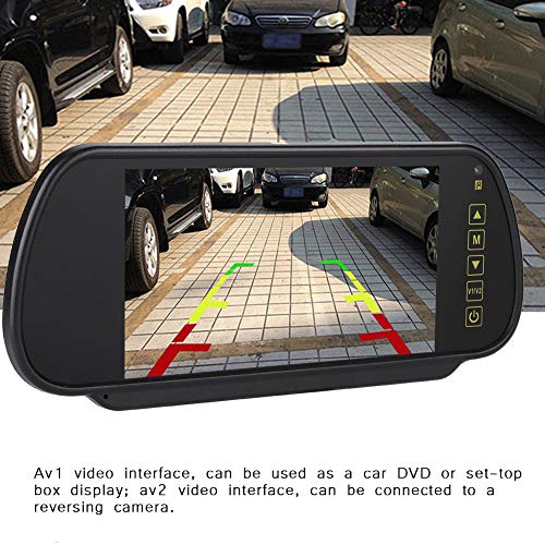Annadue 7 Inch Auto Dimming LCD Rearview Mirror with Monitor - HD Display, Anti-Glare, Wide View Angle for Cars, Trucks, SUVs - Perfect for Night Driving and Parking Assistance