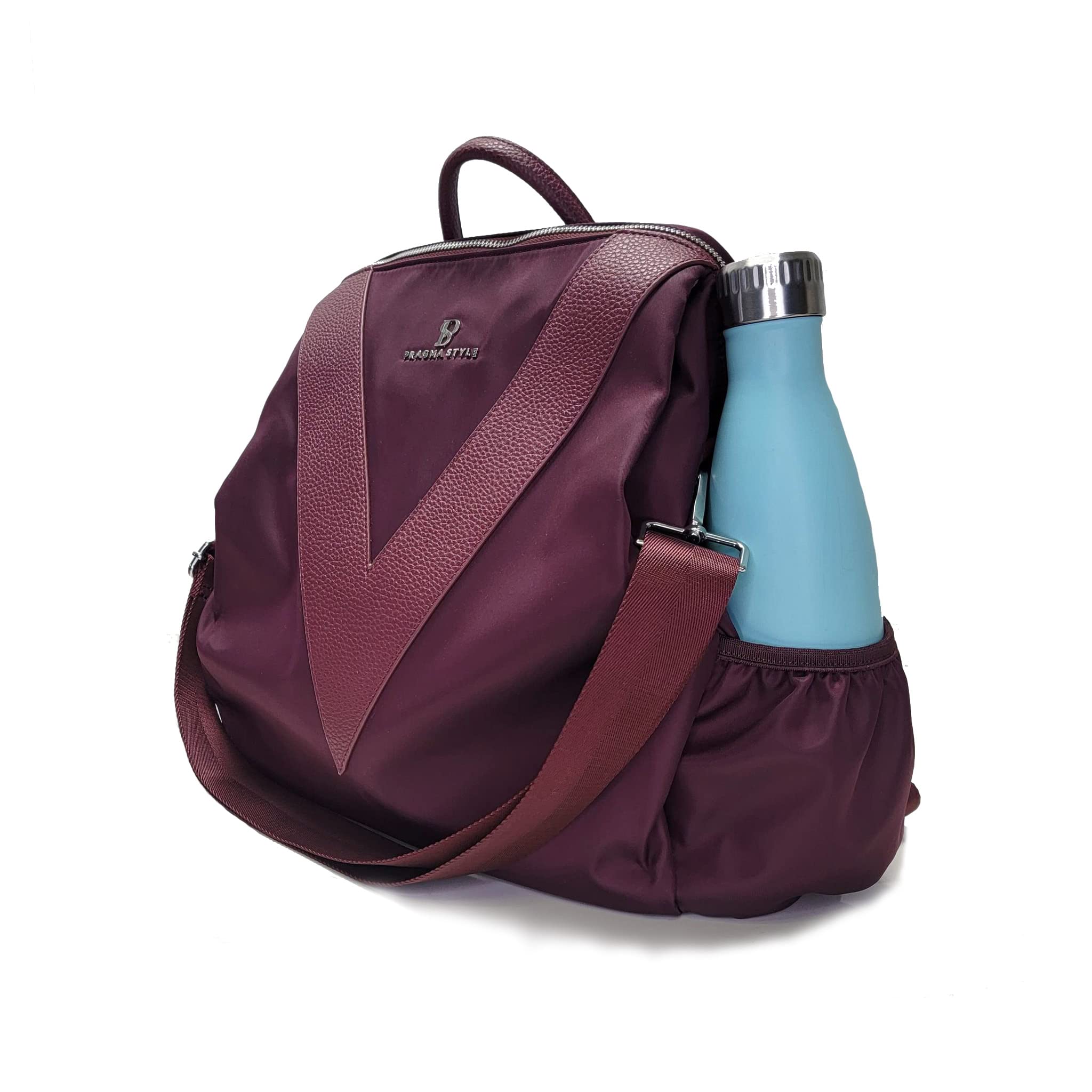 V-Style Convertible Backpack Purse for Women - Stylish Purple Haze Crossbody Bag & Shoulder Bag - Perfect for Travel, Work, and Everyday Use