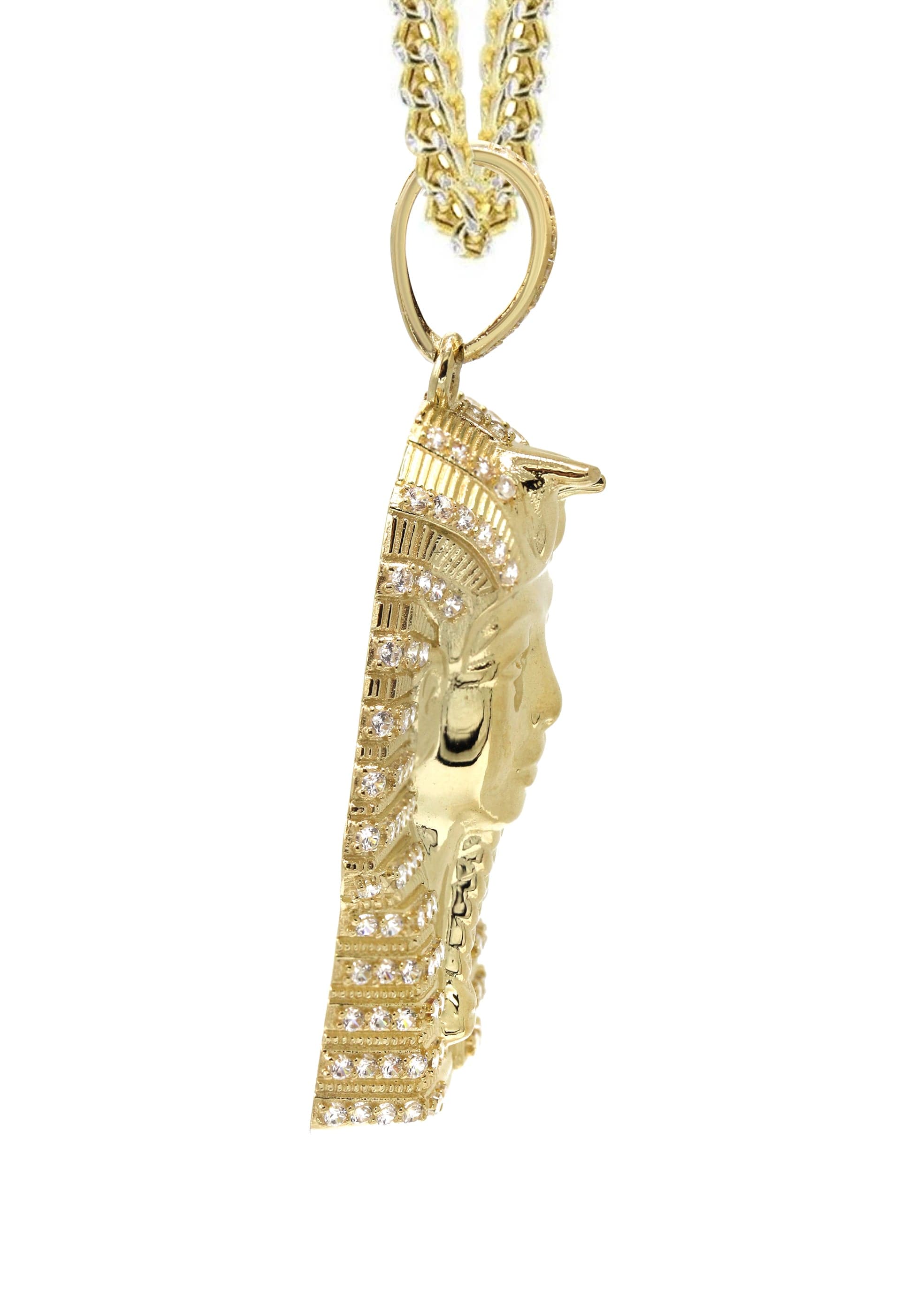 10K Yellow Gold Pharaoh Necklace for Women - 17.5 Grams Egyptian Style Chain Jewelry - Perfect for Gifts, Parties, and Special Occasions