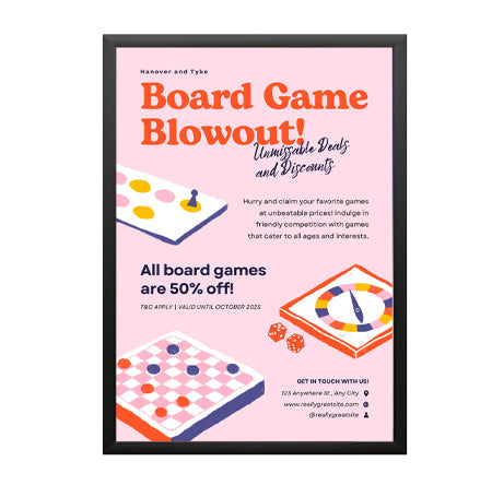 8.5x14 SwingSnaps Poster Snap Frames - 1 1/4 Inch Profile for Mounted Graphics - Perfect for Trade Shows, Exhibitions, and Office Displays
