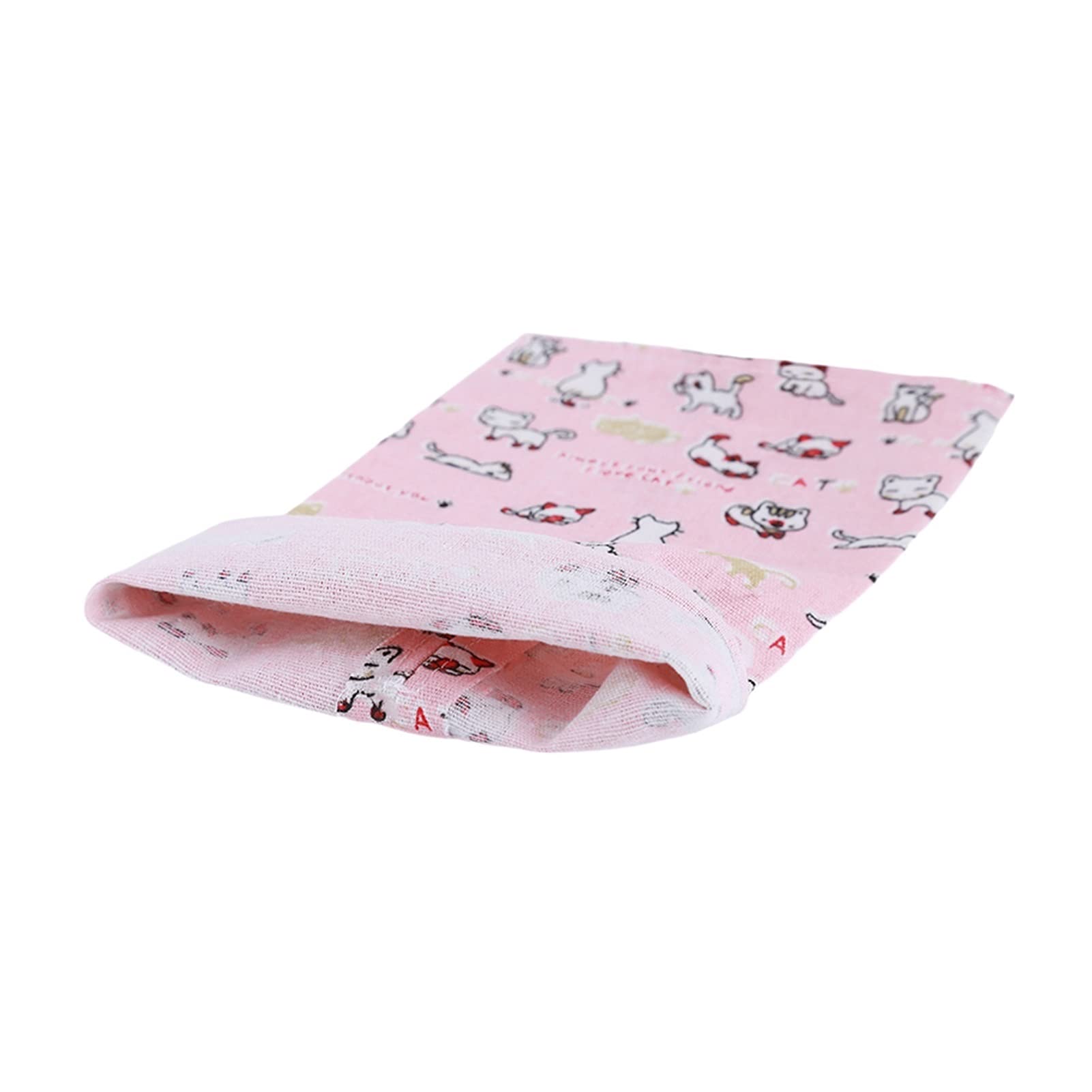 Cotton Linen Tissue Box Cover Organizer - Pink Napkin Dispenser Storage Bag for Living Room, Bedroom, Bathroom | Decorative Paper Holder & Towel Case for Home Decor