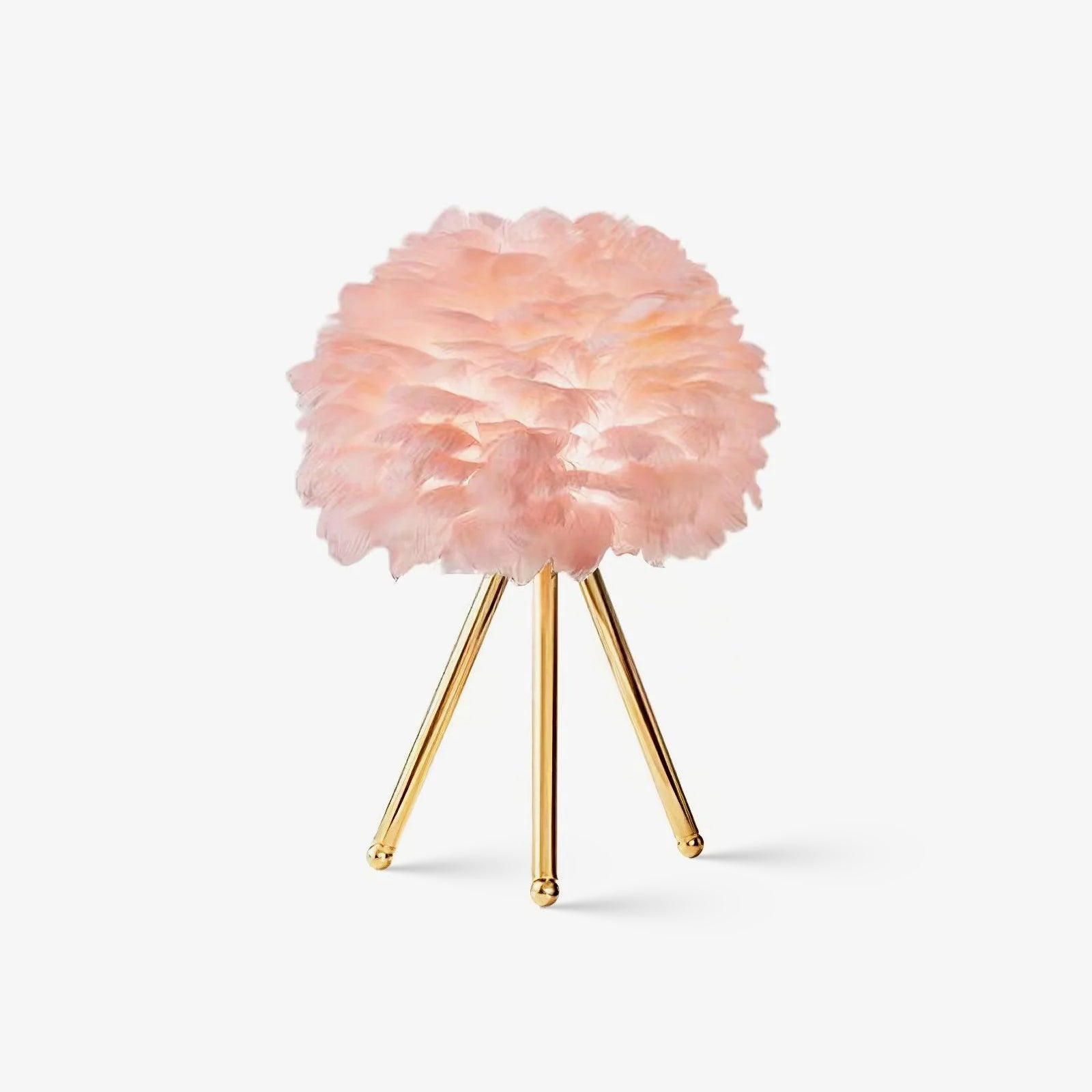 Elegant Goose Feather Table Lamp - Soft Warm White Light for Bedroom, Living Room & Office Decor - Perfect for Cozy Nights & Relaxing Ambience