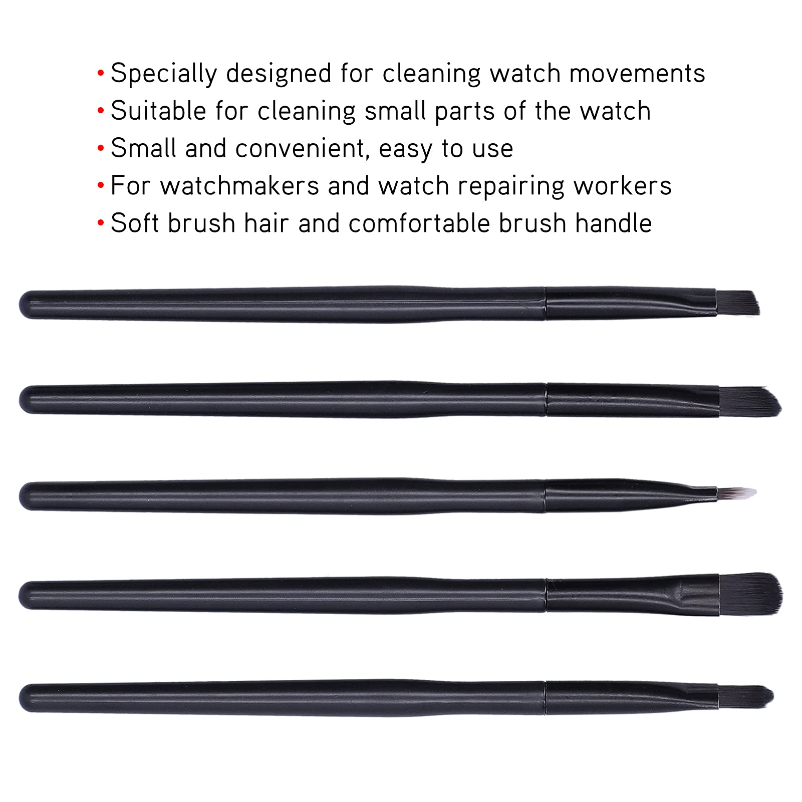 Premium Watch Cleaning Brush Set - Professional Wristwatch Movement & Small Parts Cleaning Tools with Storage Box | Dust Removal Kit for Watchmakers, Jewelers & Craft Enthusiasts | Perfect for Watch Repair, Jewelry Cleaning & DIY Maintenance