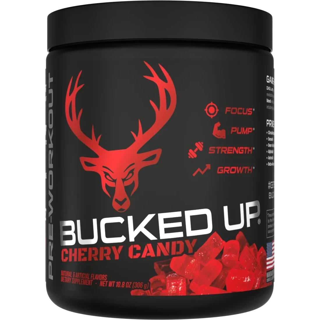 Bucked Up Pre Workout Supplement - Energy & Focus Booster for Gym, Running & Fitness Training | Best for Athletes & Bodybuilders