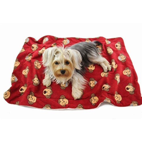 Burgundy Silly Monkey Ultra Soft Plush Blanket for Kids & Adults - Perfect for Bed, Sofa, and Travel